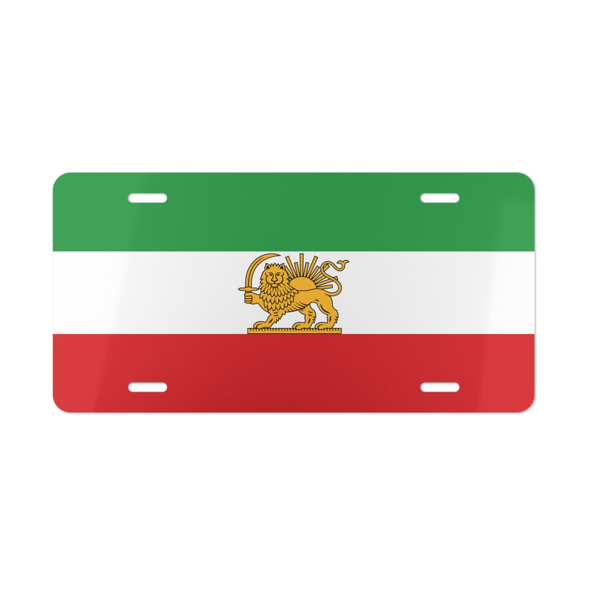 Persian Lion Flag Iran Vanity License Plate