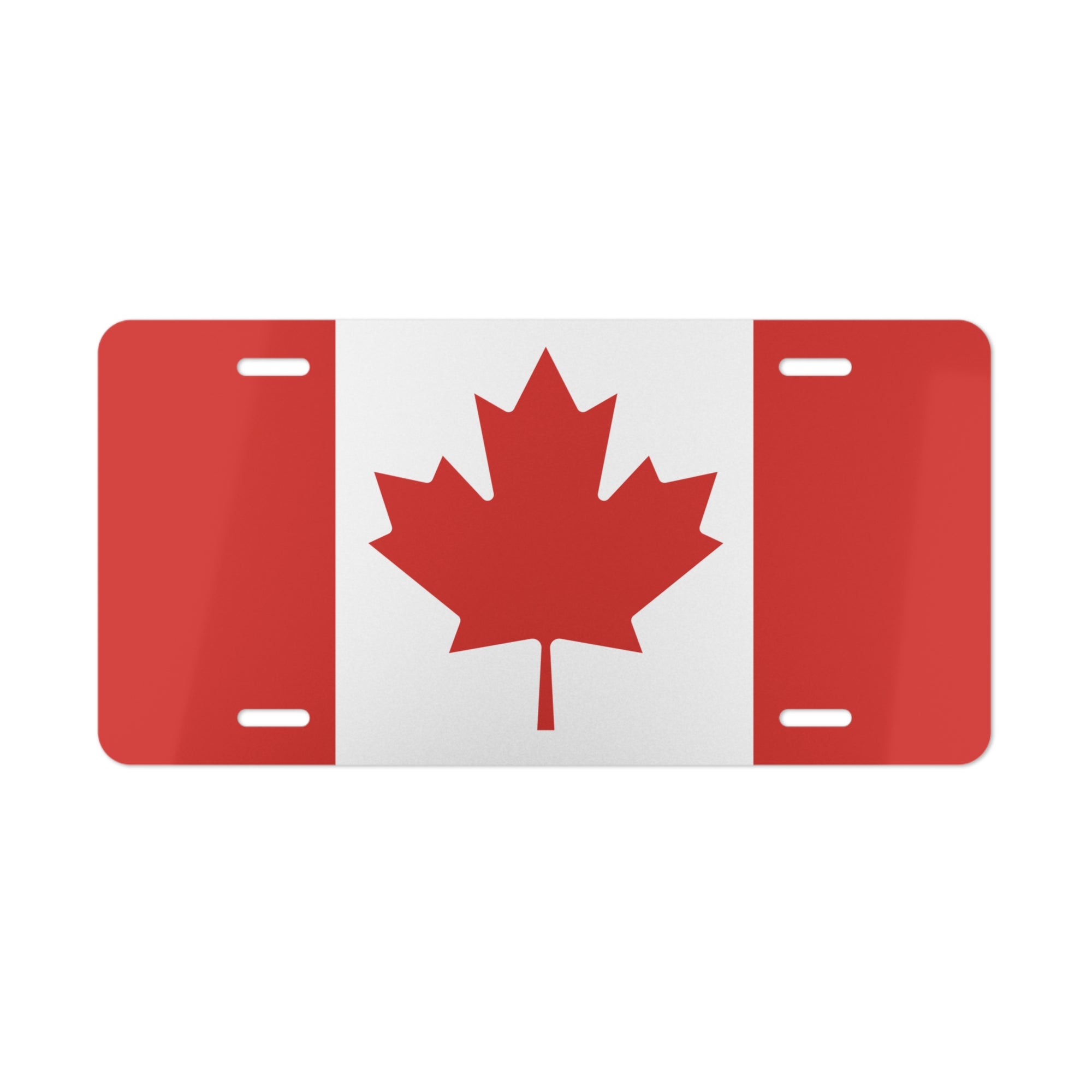 Canadian Flag Maple Leaf Vanity License Plate