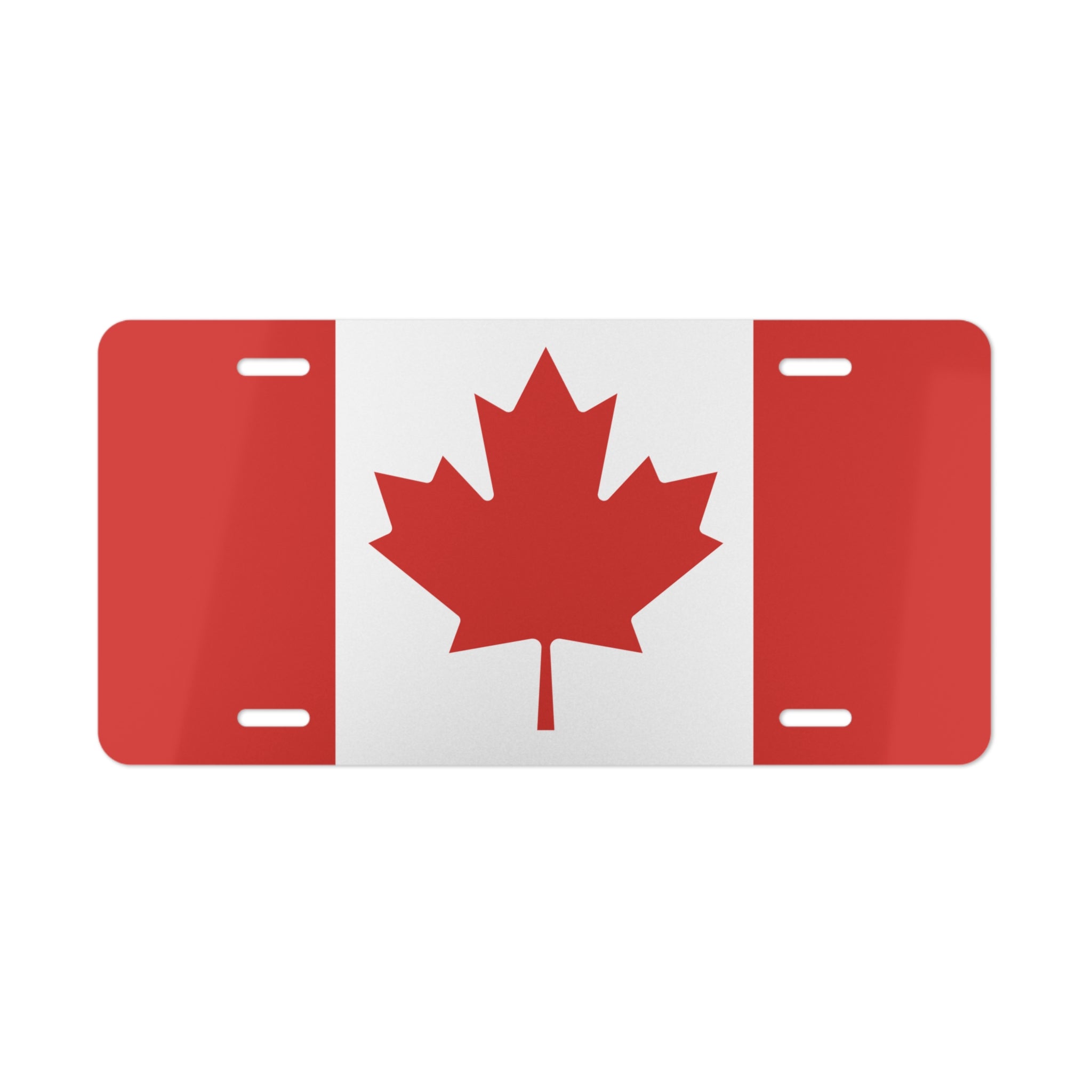 Canadian Flag Maple Leaf Vanity License Plate