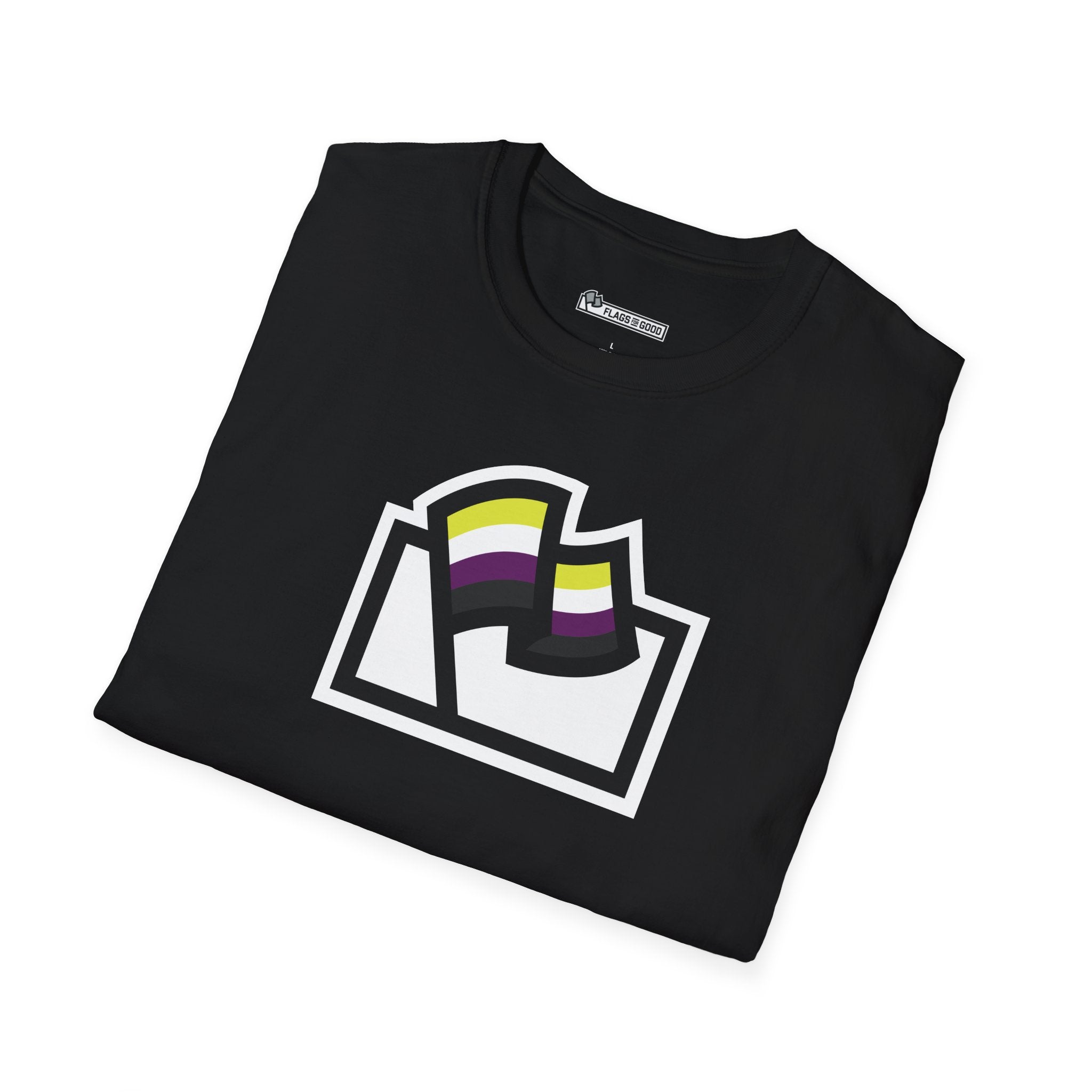 Nonbinary Pride Flag Logo Tee