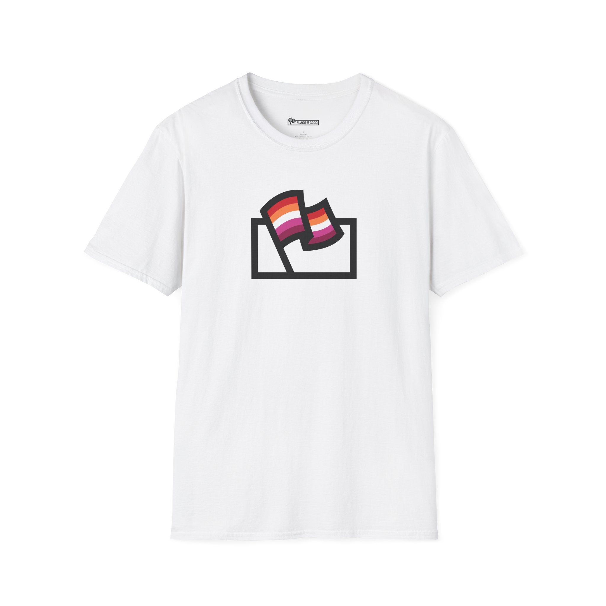 Lesbian Pride Flag Logo Tee