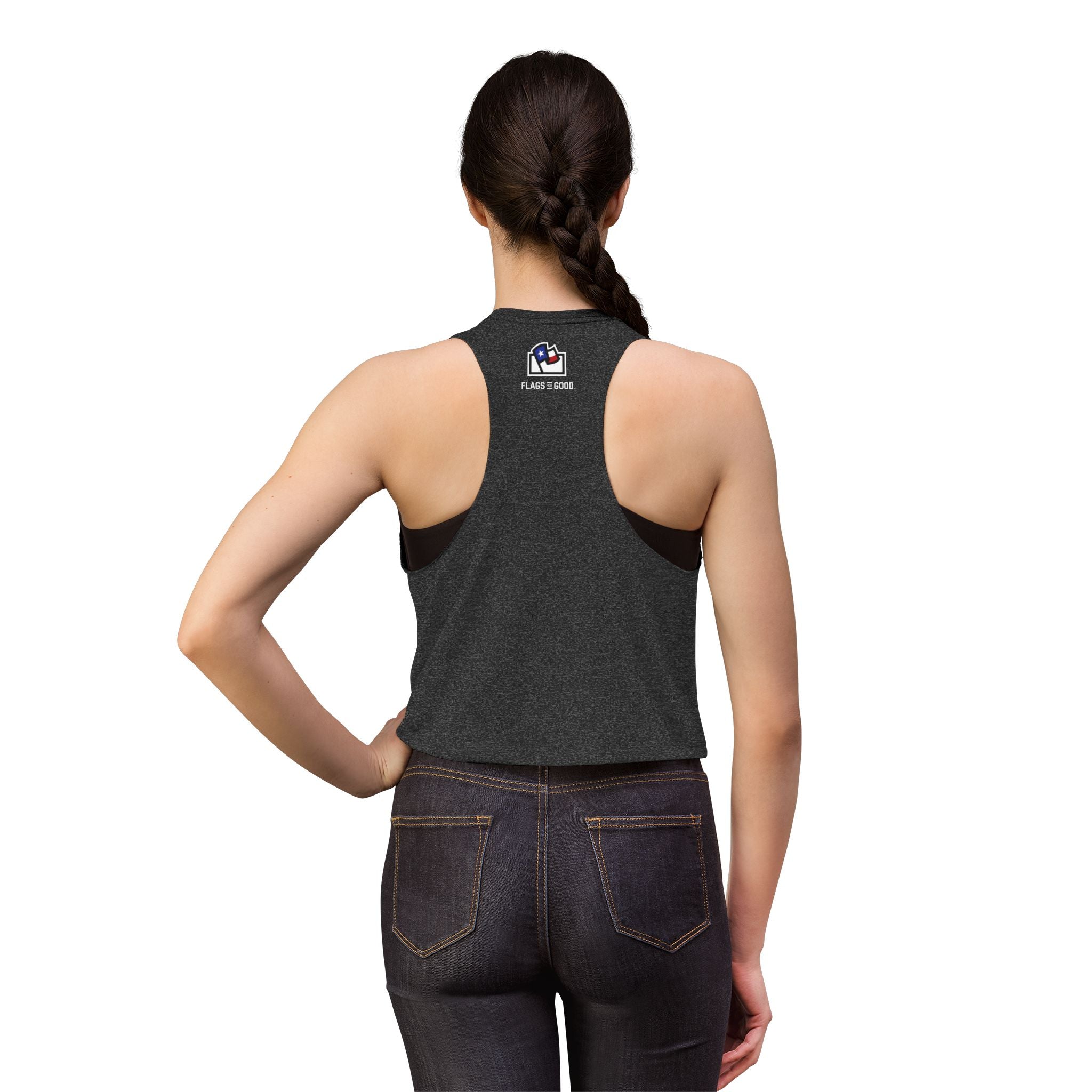 Texas De Zavala Flag Women's Crop Top