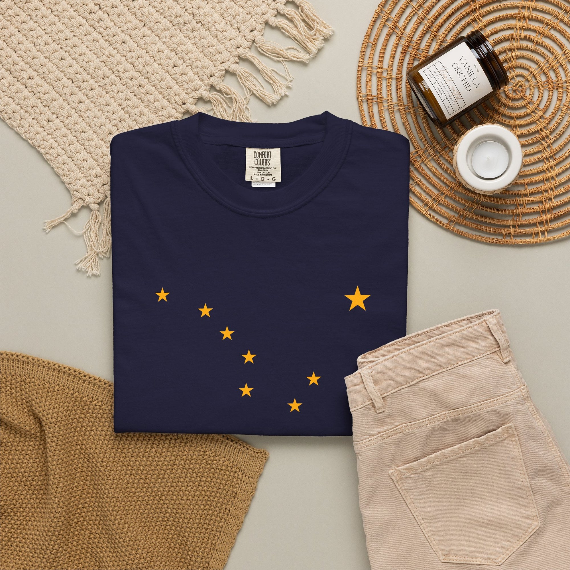 Alaska Flag Big Dipper Navy Tee
