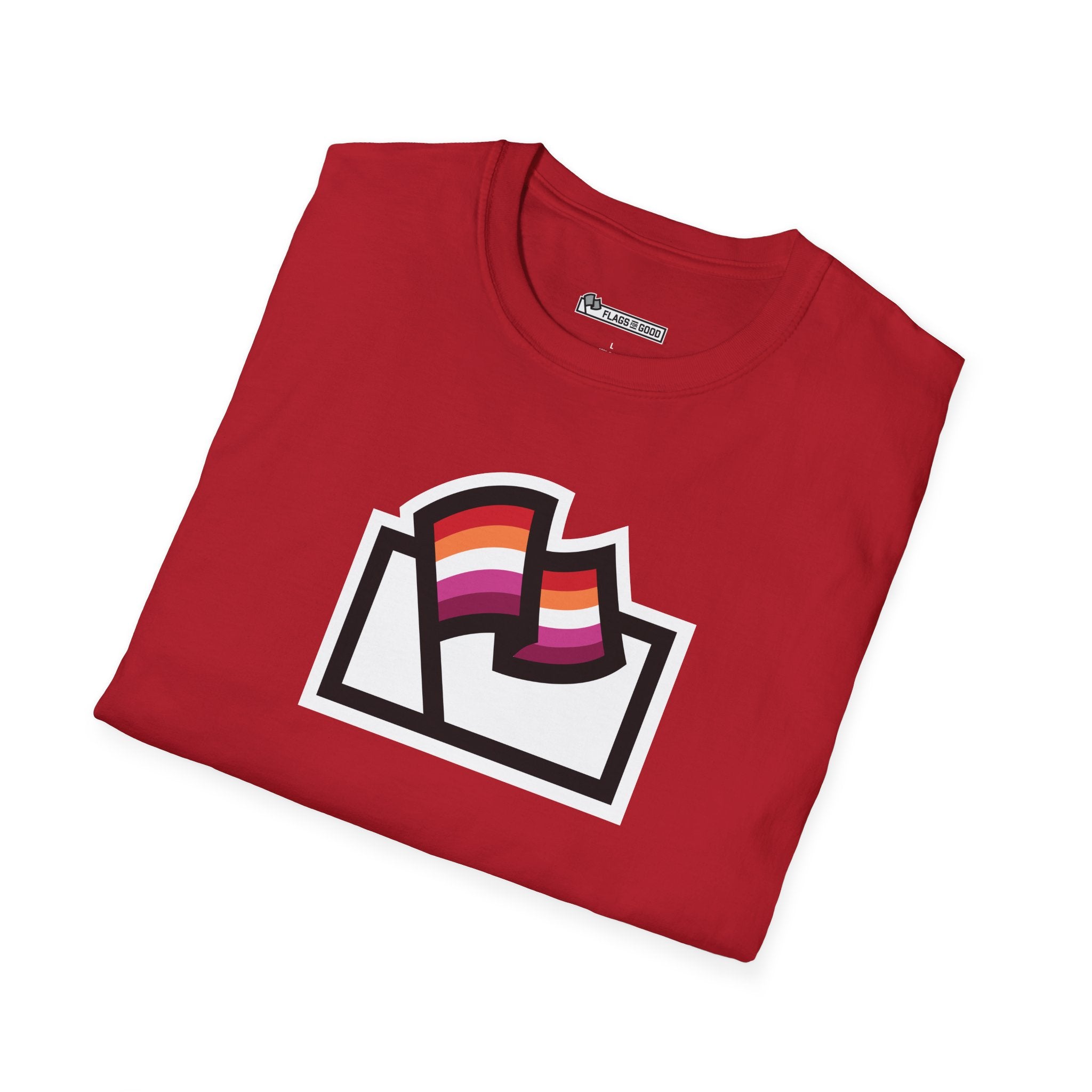 Lesbian Pride Flag Logo Tee