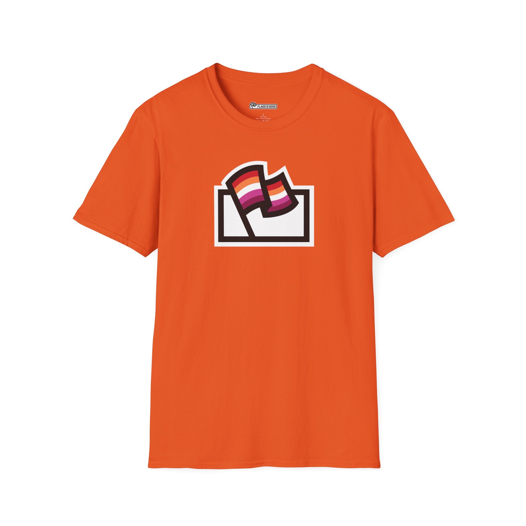 Lesbian Pride Flag Logo Tee