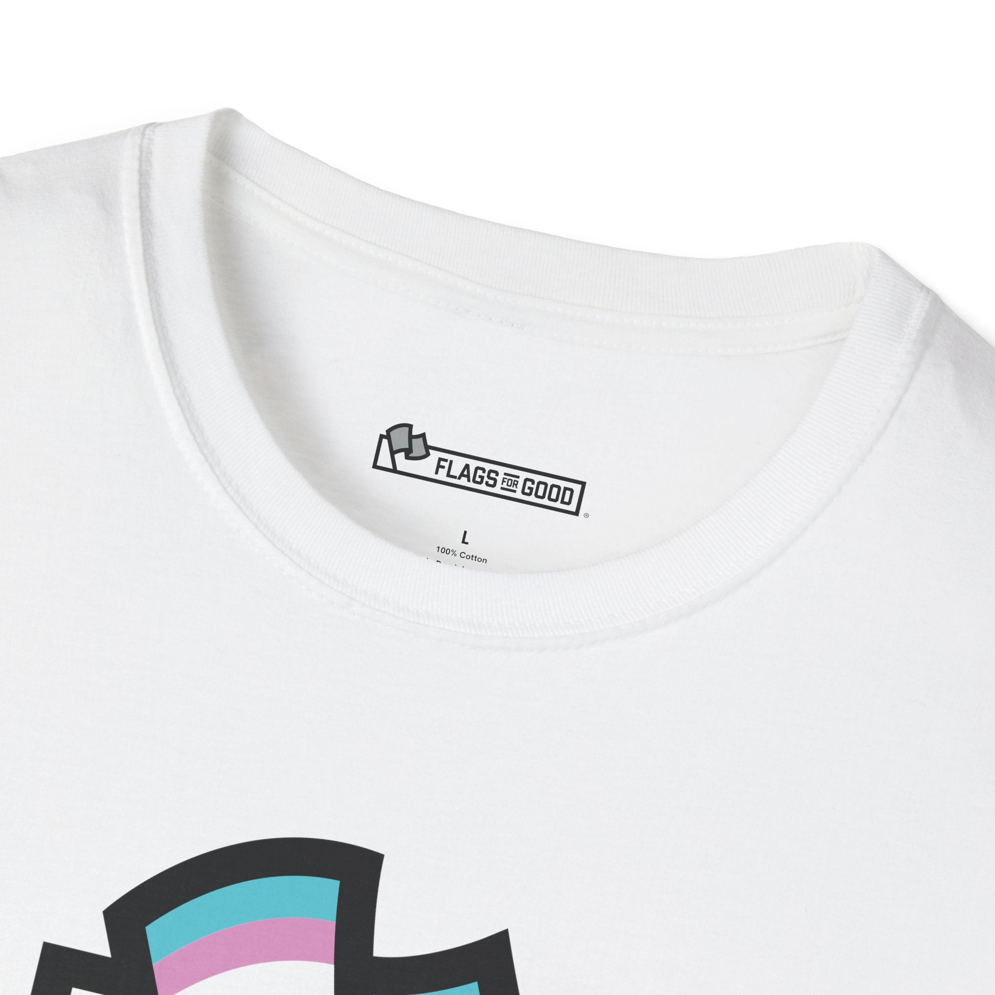 Transgender (Trans) Pride Flag Logo Tee