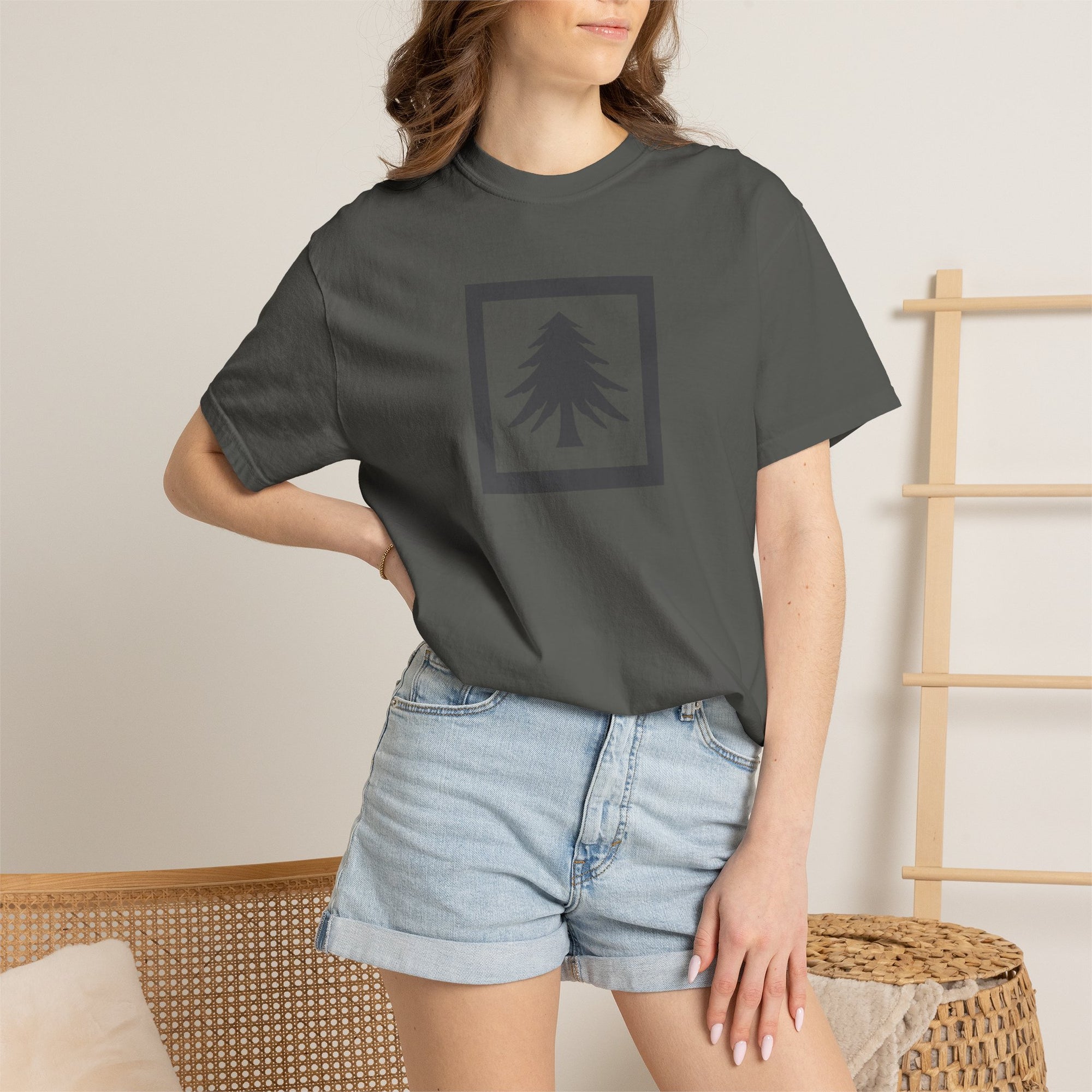 Pine Tree Square Graphic T‑Shirt
