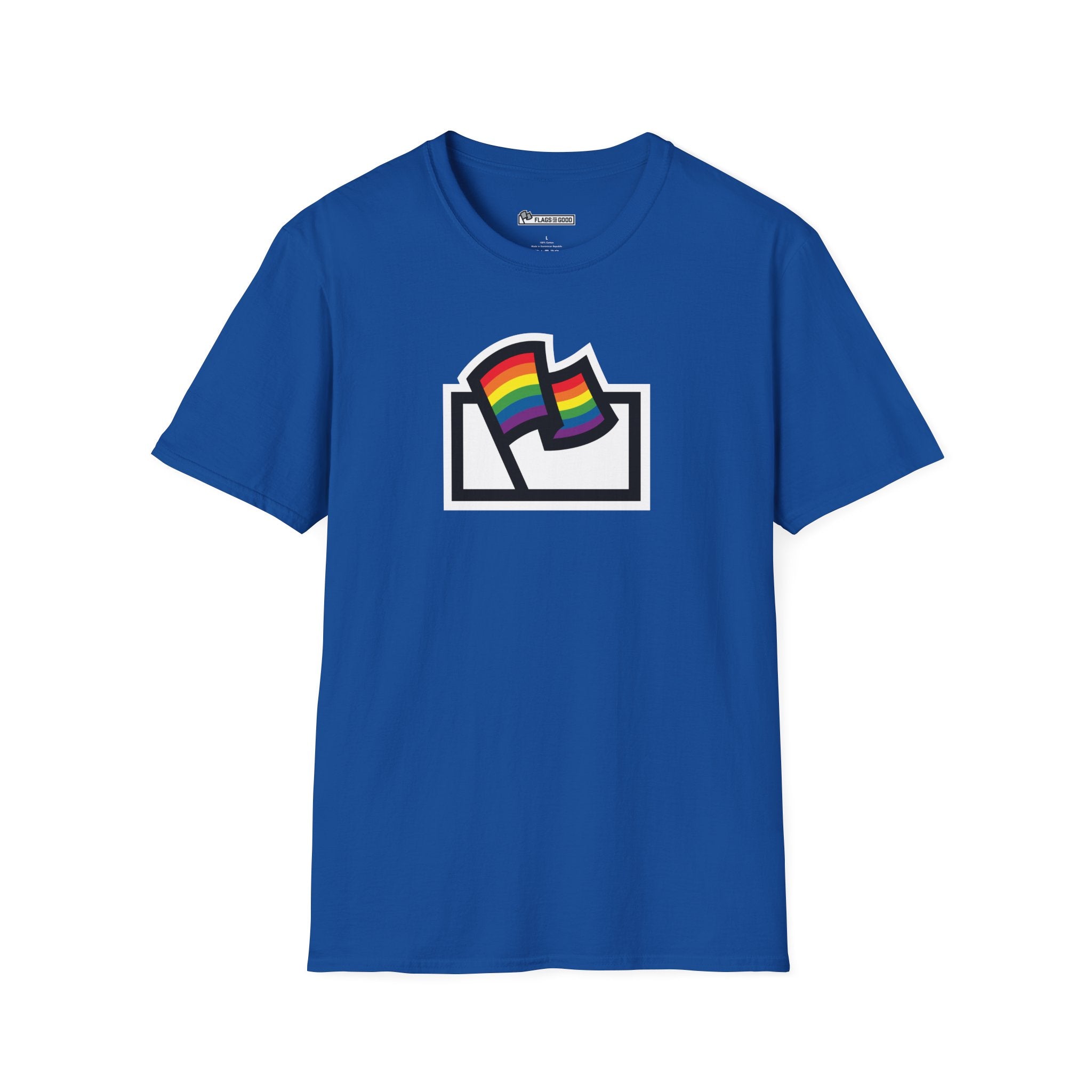 Rainbow LGBTQ+ Pride Flag Logo Tee