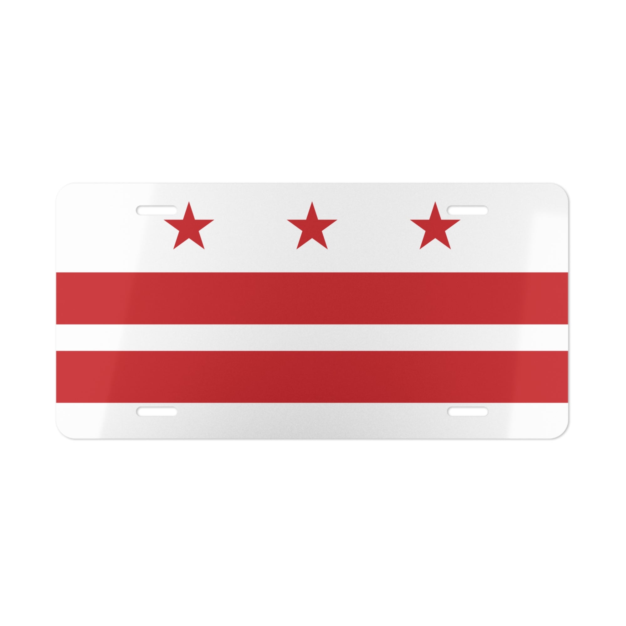 Washington D.C. Flag Vanity License Plate
