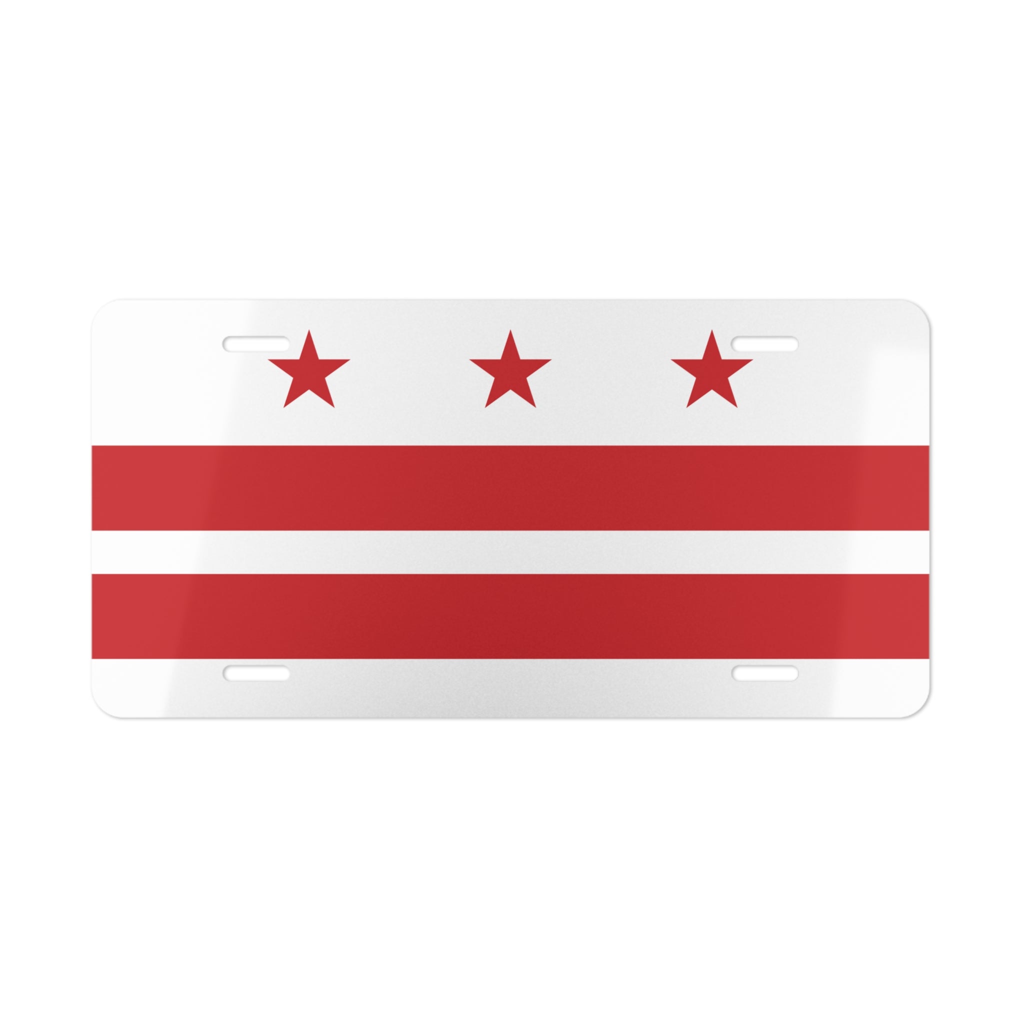 Washington D.C. Flag Vanity License Plate