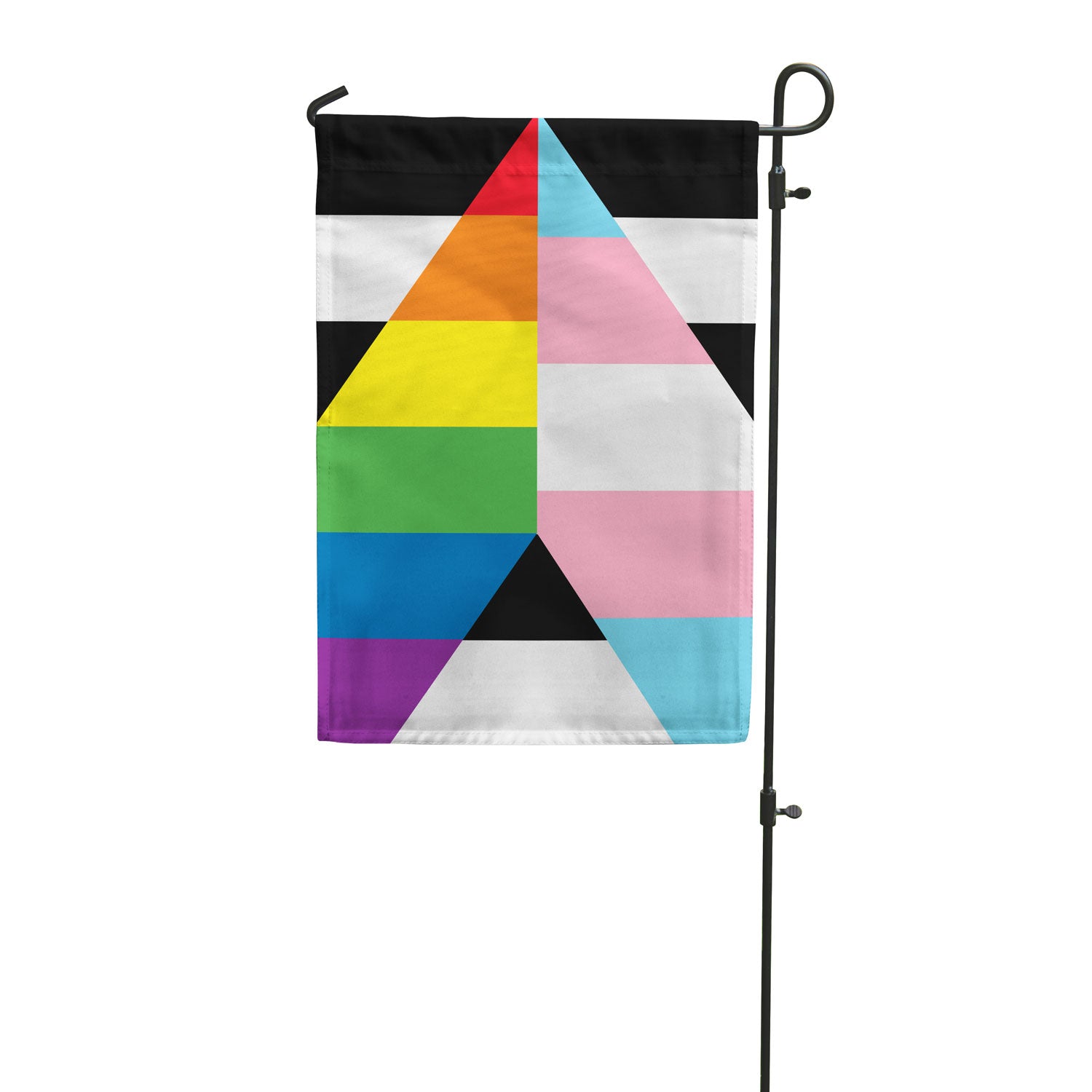 Flags for Good Ally Garden Flag with Trans Stripes 