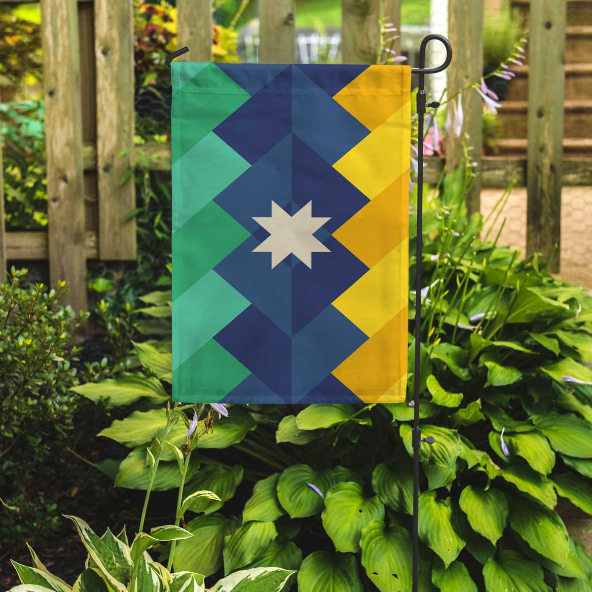 appalachia garden flag in outdoor setting
