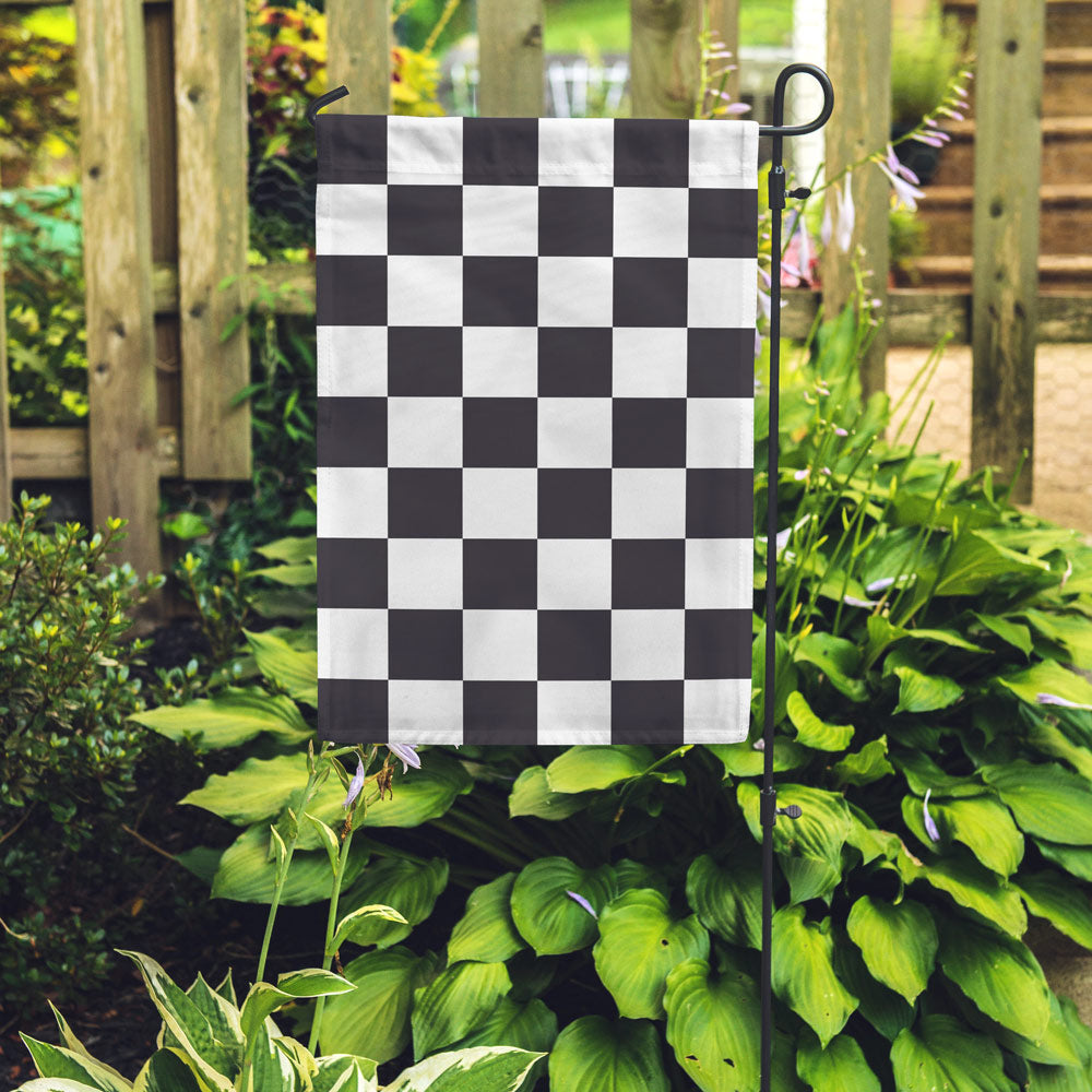 Checkered Garden Flag