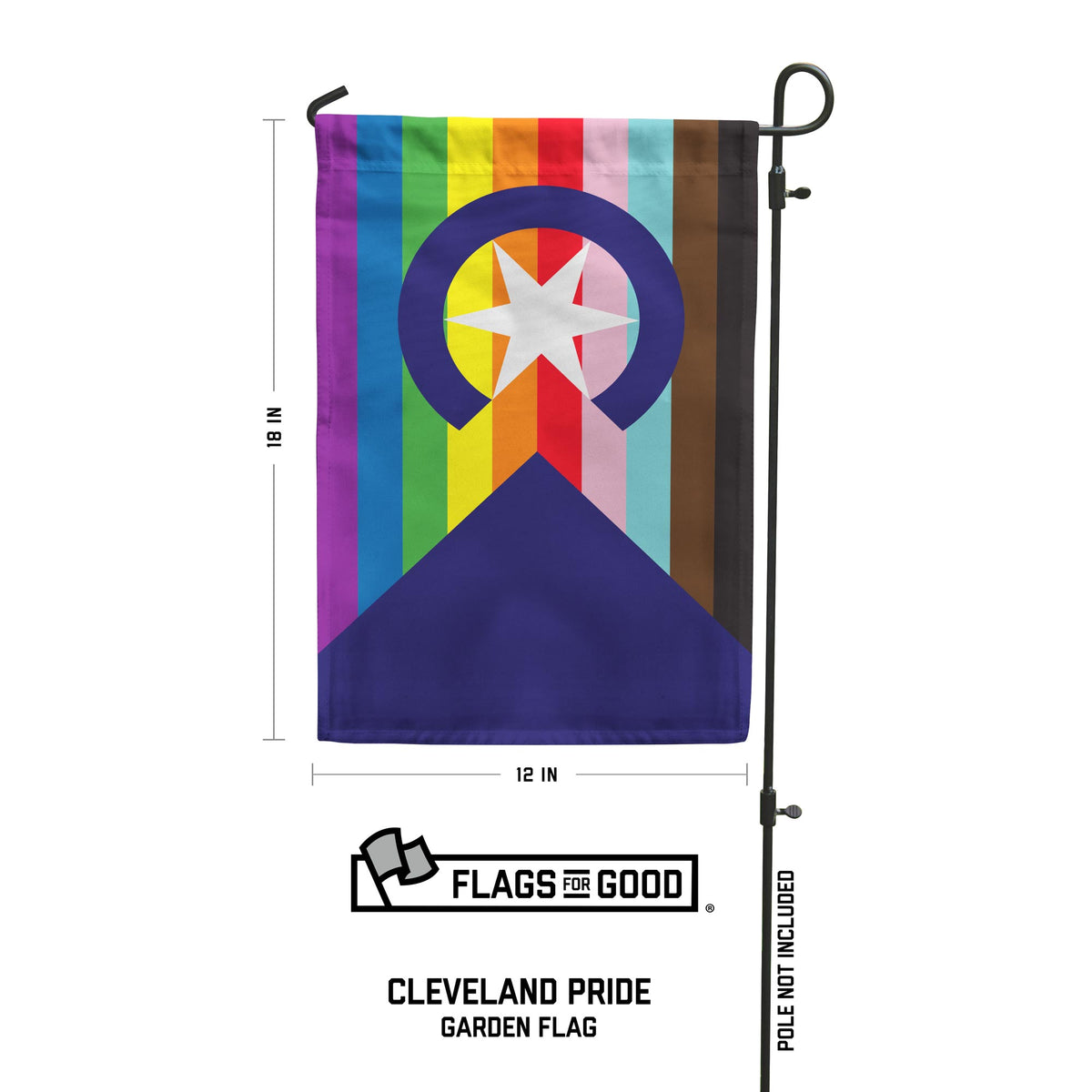 People's Pride Flag of Cleveland Garden Flag