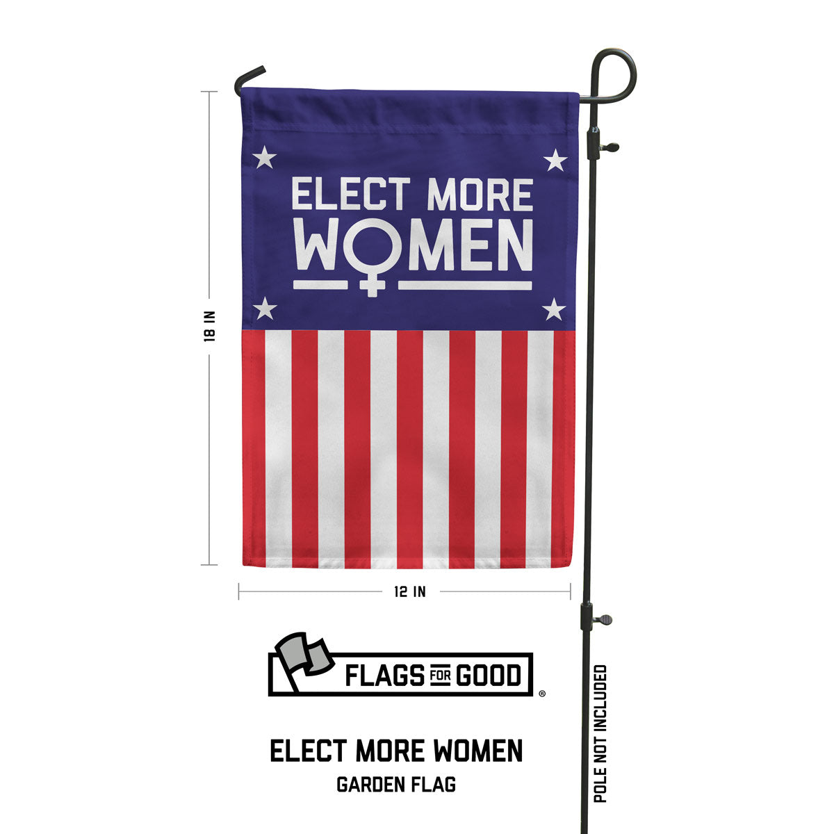 Elect More Women Garden Flag