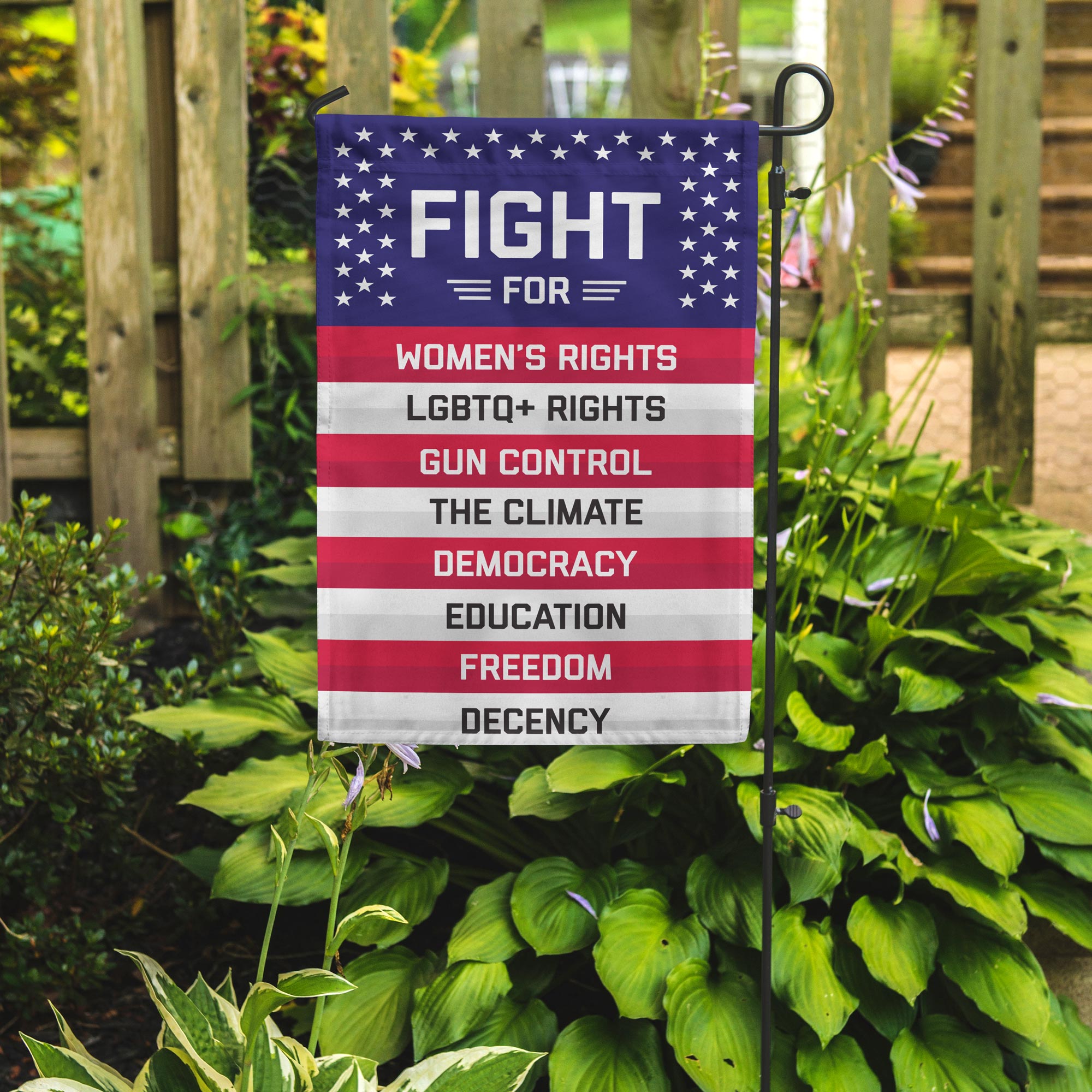"Fight For..." Garden Flag
