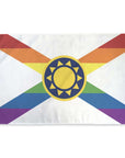 Florida rainbow pride flag measuring 3 by 5 feet