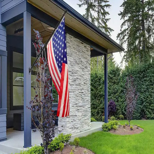 repatriot american USA flag in the flag pole bundle collection