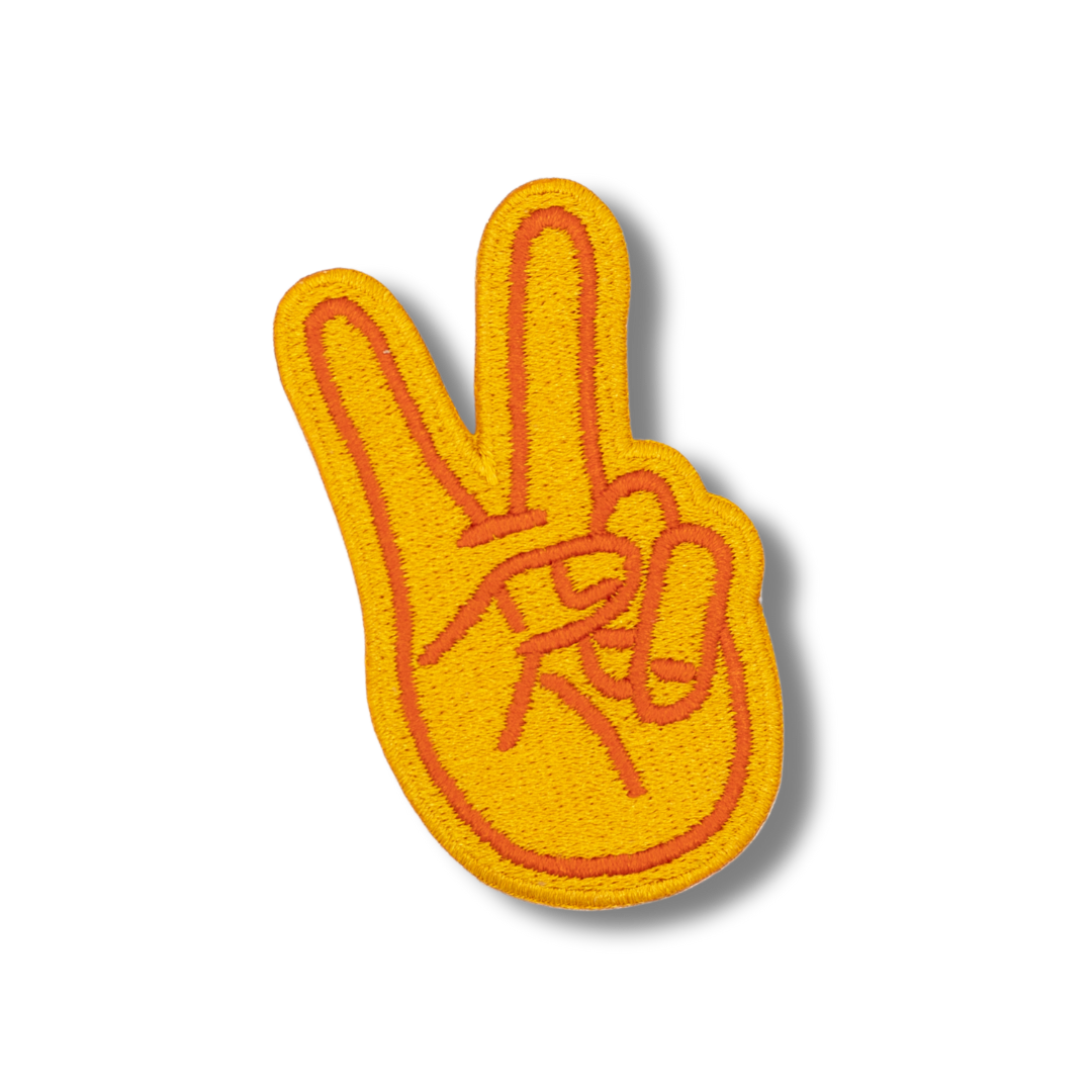 Peace Fingers Stick-On Patch