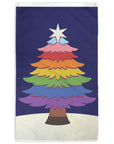 happy holidays rainbow tree flag by flags for good