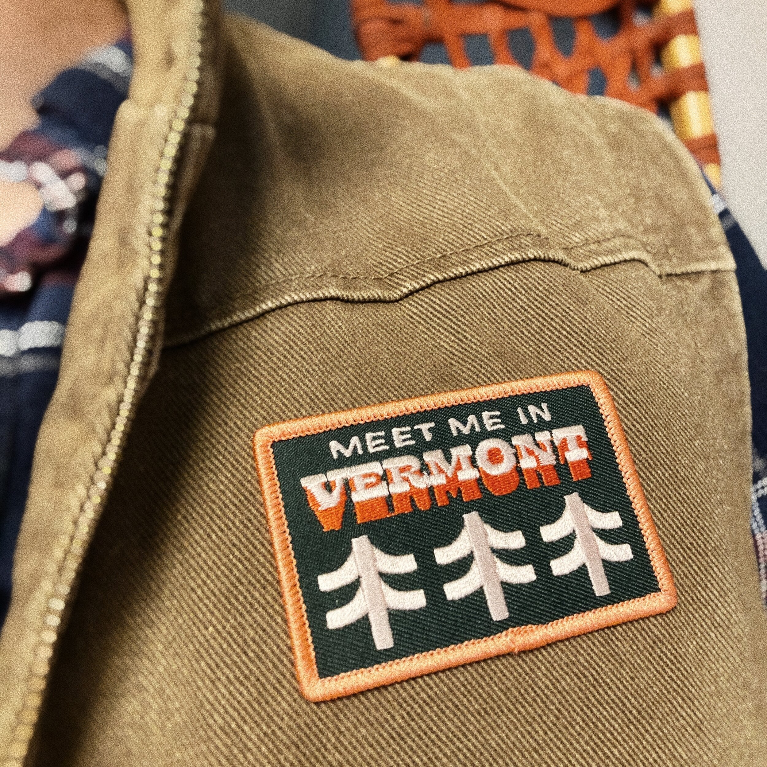 Meet me in Vermont Stick-On Patch