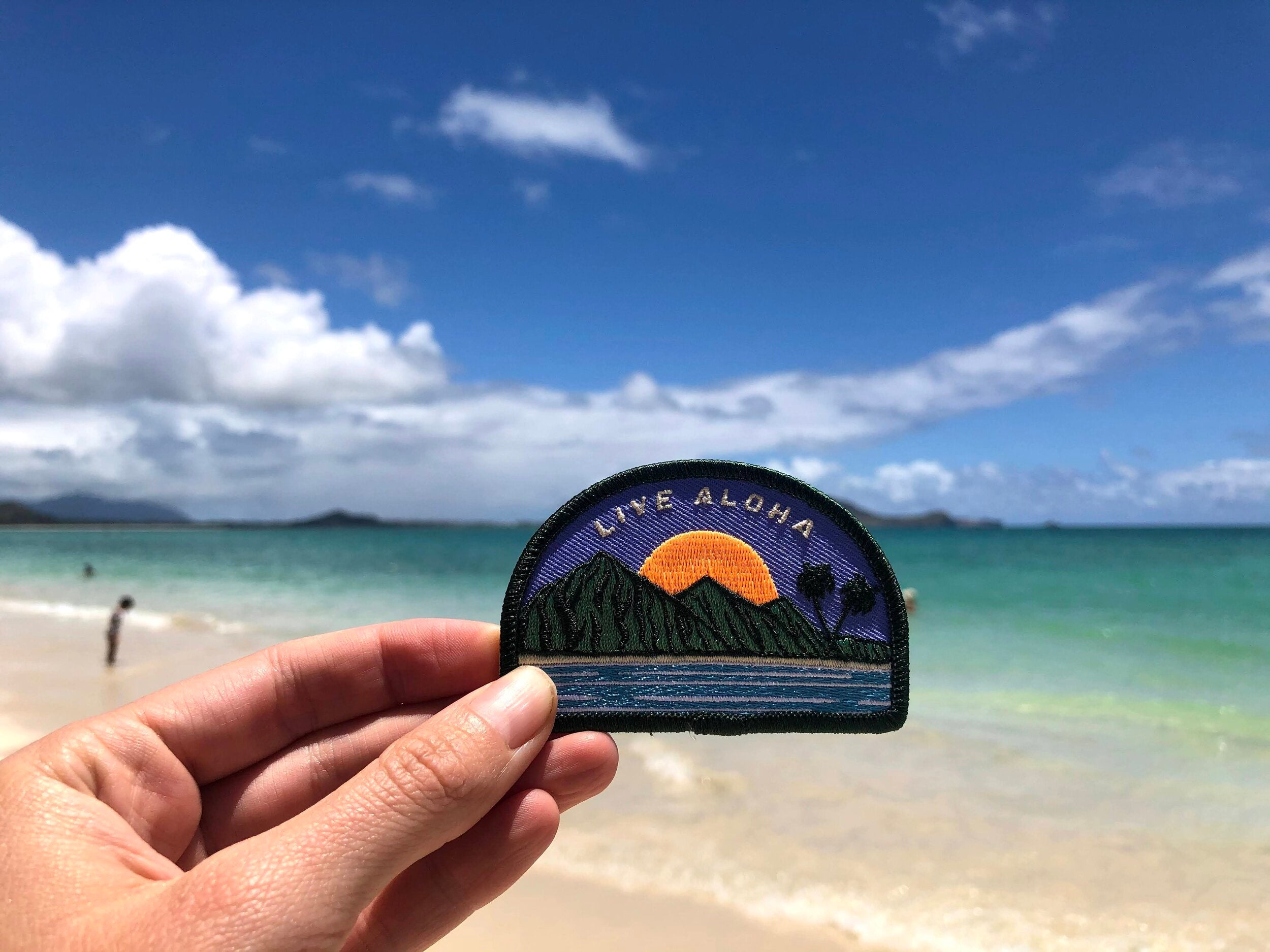 Live Aloha Hawaii Stick-On Patch