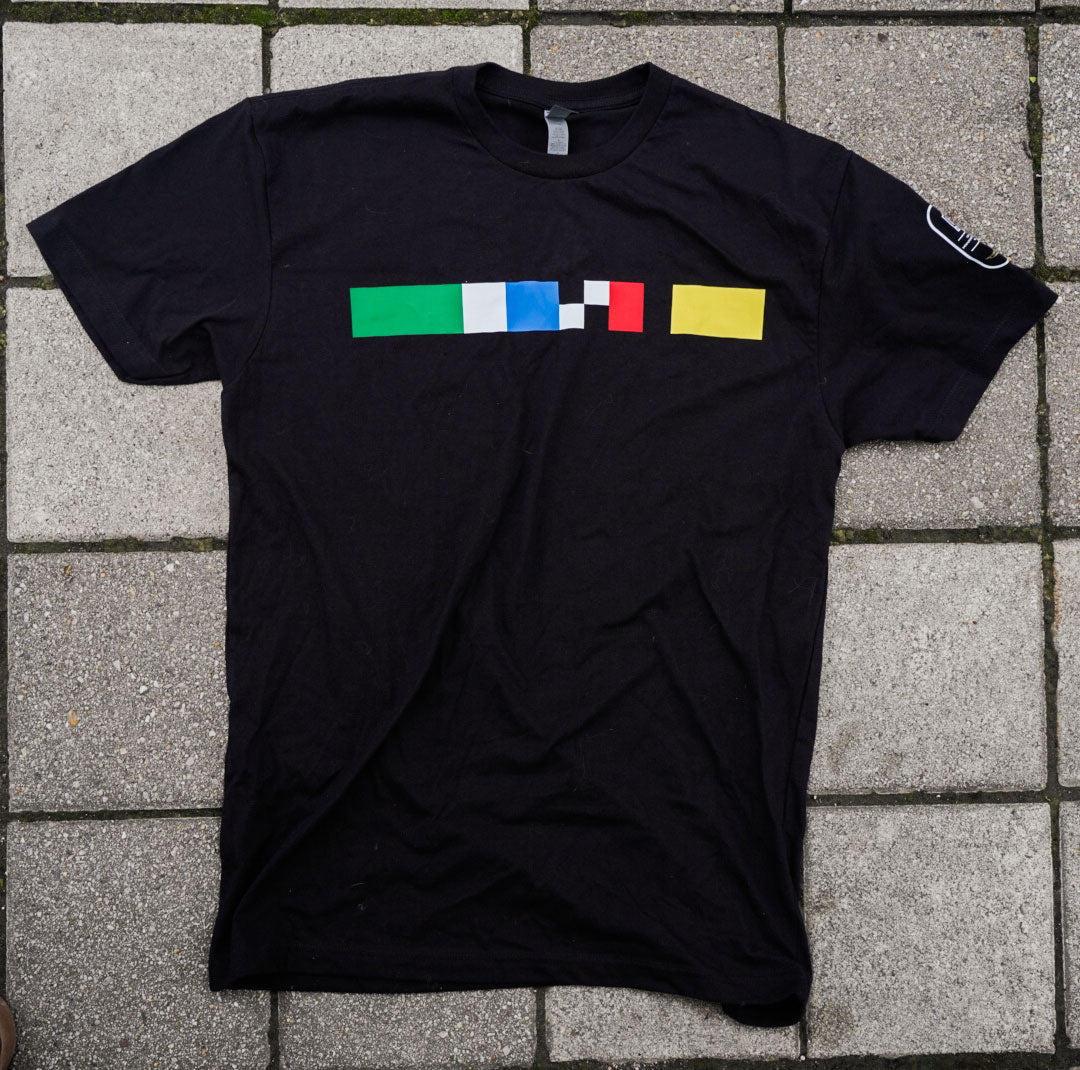 Racing Flags Stripe Tee | Flags For Good X Indianapolis Motor Speedway