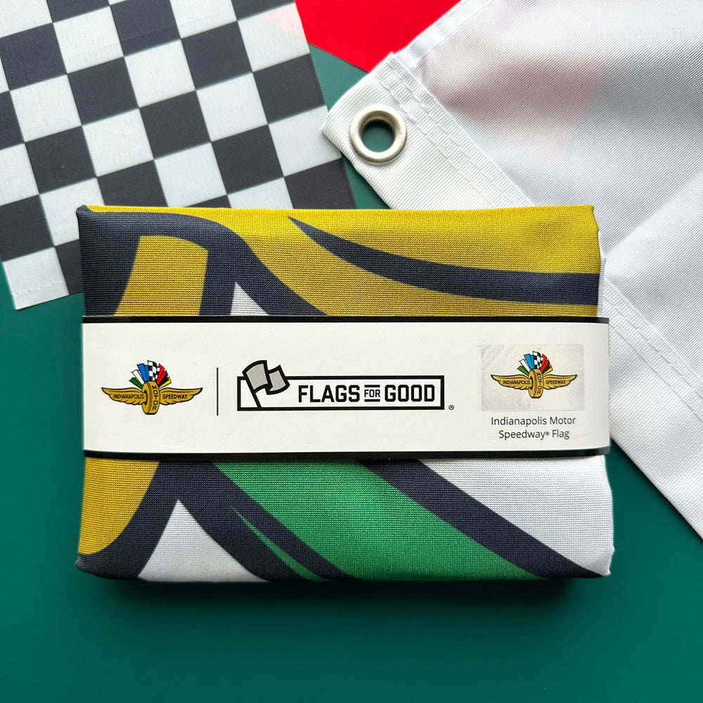 Indy Motor Speedway Logo Flag | Indianapolis Racing Flags | Flags For Good