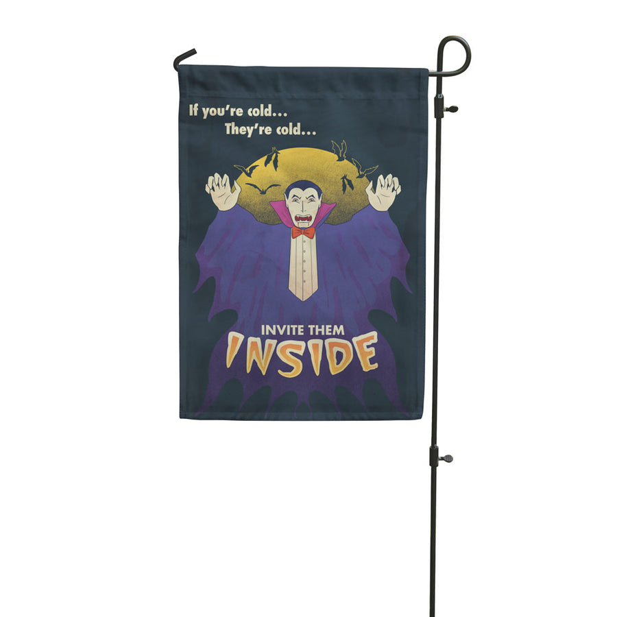 2023 halloween invite them inside garden flag