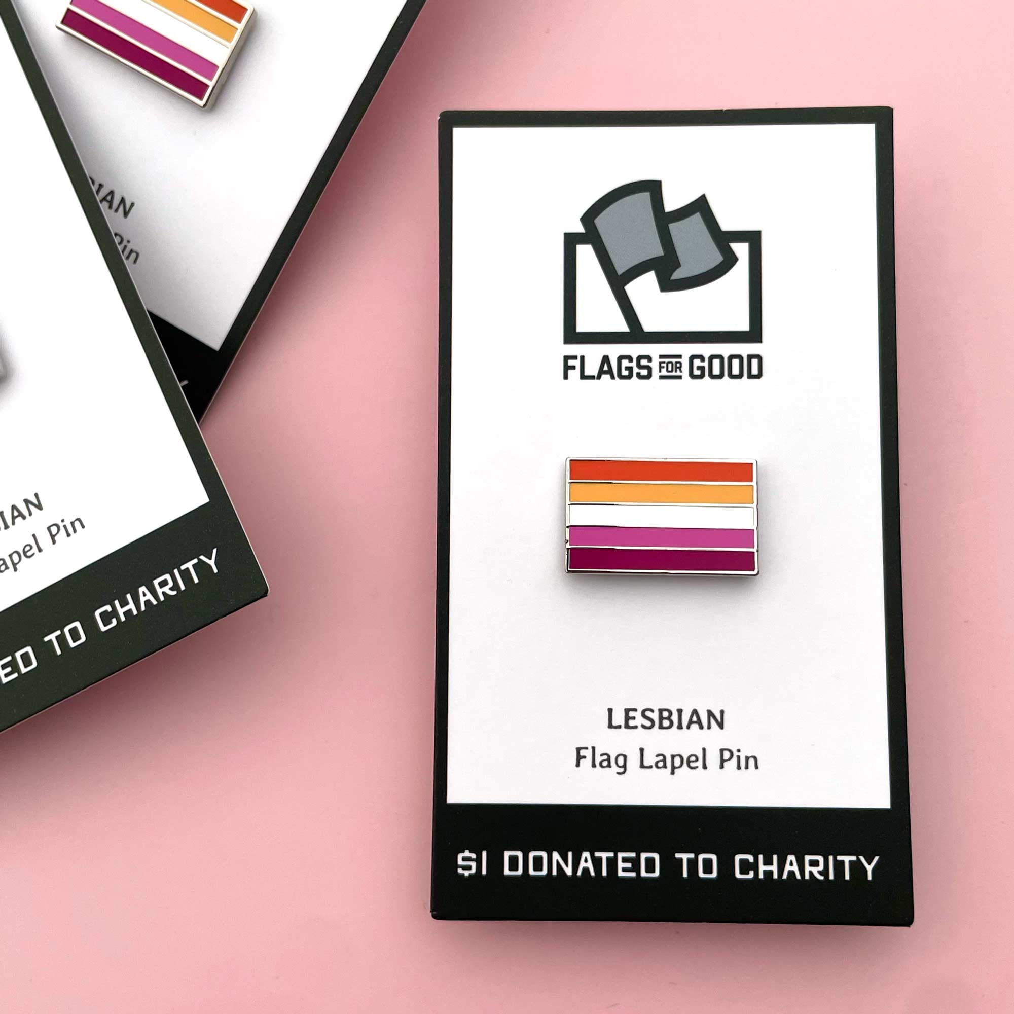 Lesbian Flag Lapel Pin