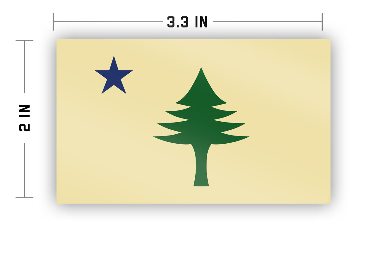 Maine Flag (1901) Sticker