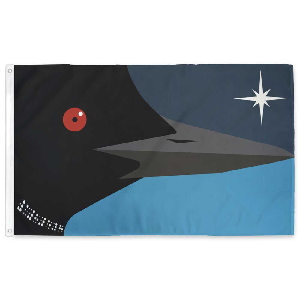 Menacing Loon Minnesota Flag