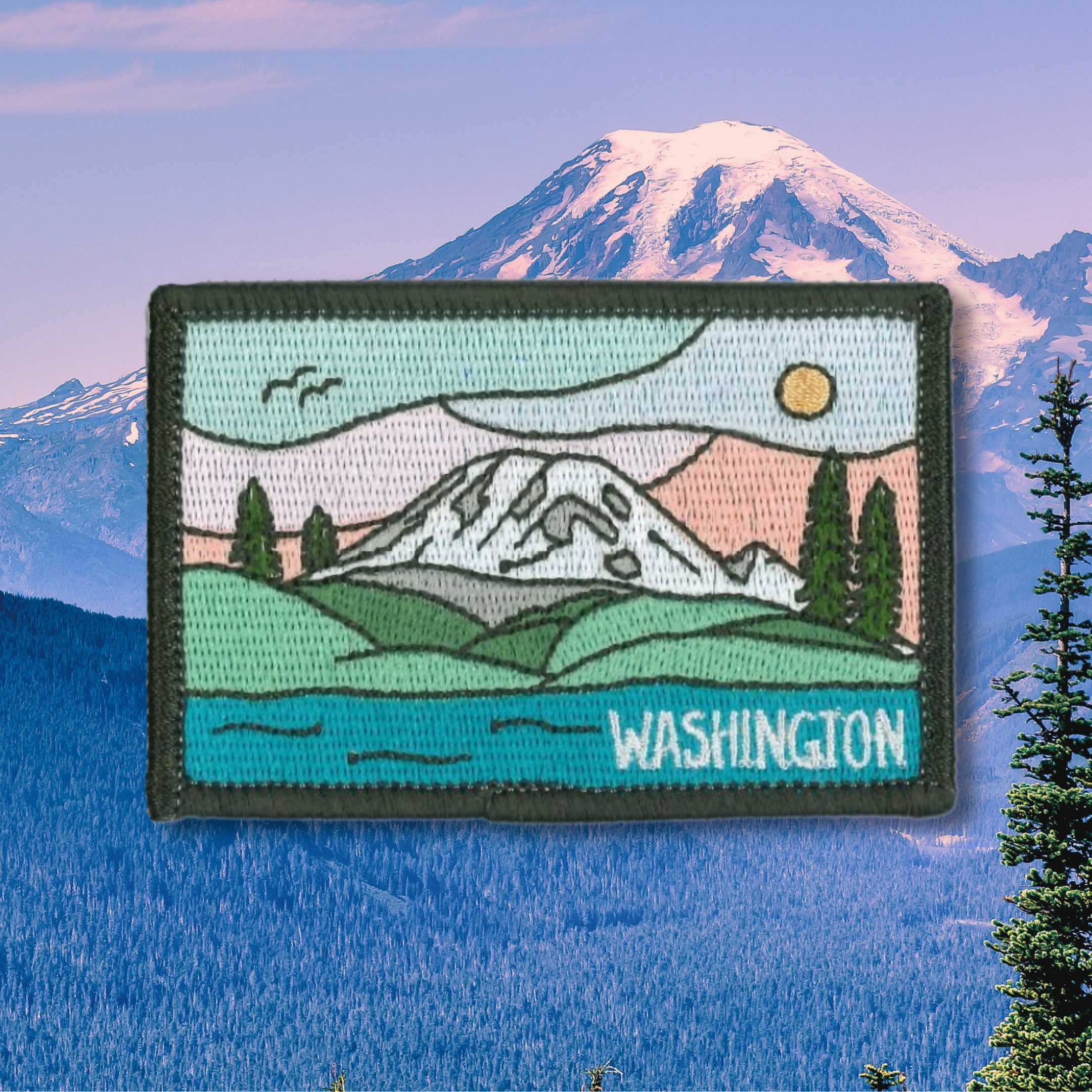 It's Rainier in Washington Stick-On Patch