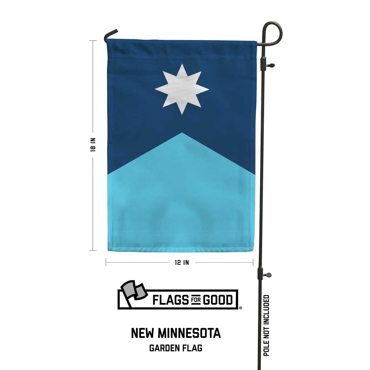 Vertical Minnesota State Flag Garden Flag specs