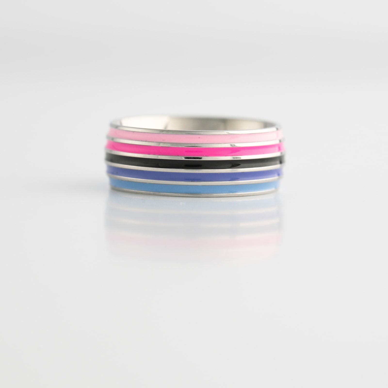 Omnisexual Pride Ring | Stainless Steel Omni Pride Band Ring