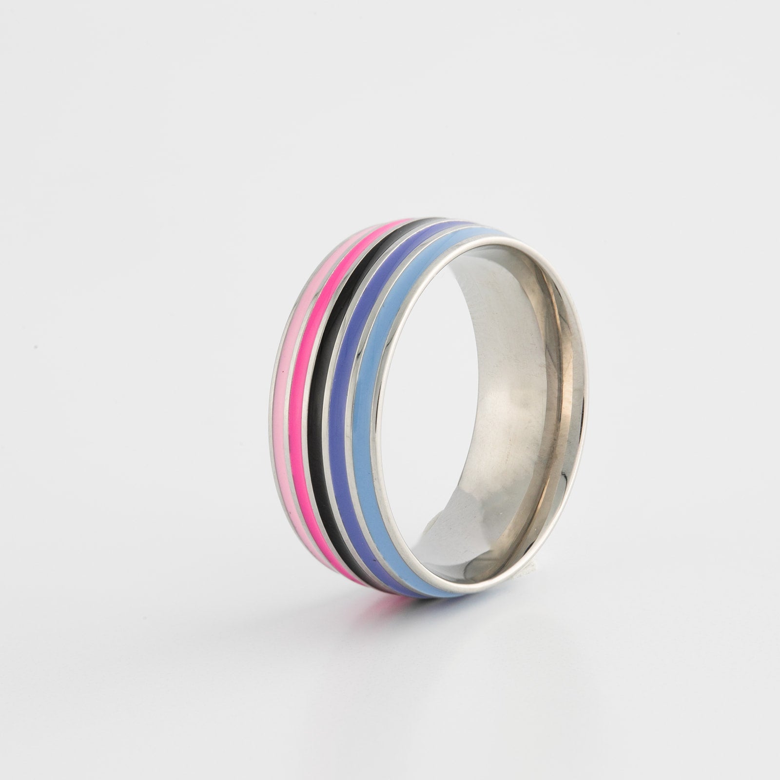 Omnisexual Pride Ring | Stainless Steel Omni Pride Band Ring