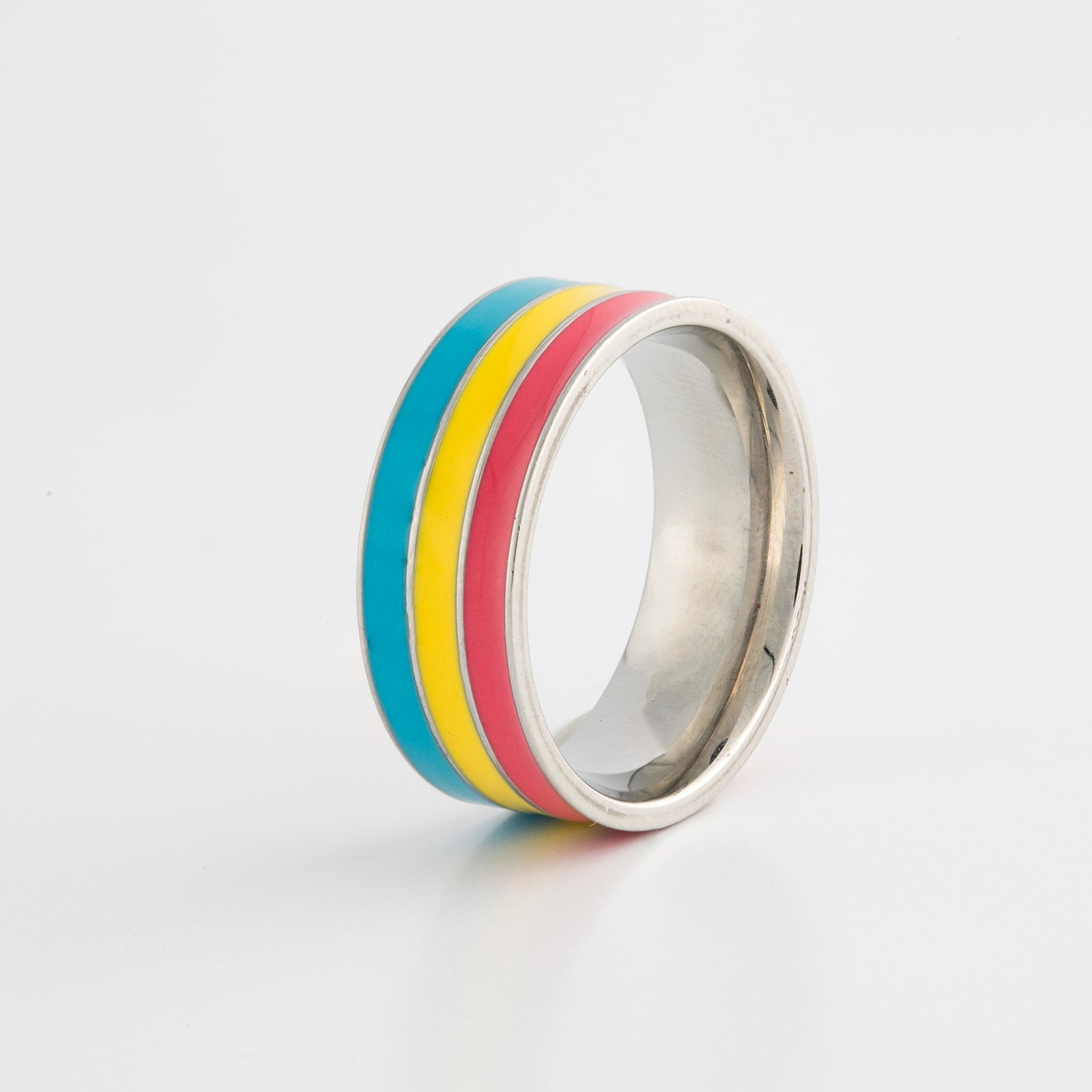 Pansexual Pride Ring | Stainless Steel Pan Pride Band Ring