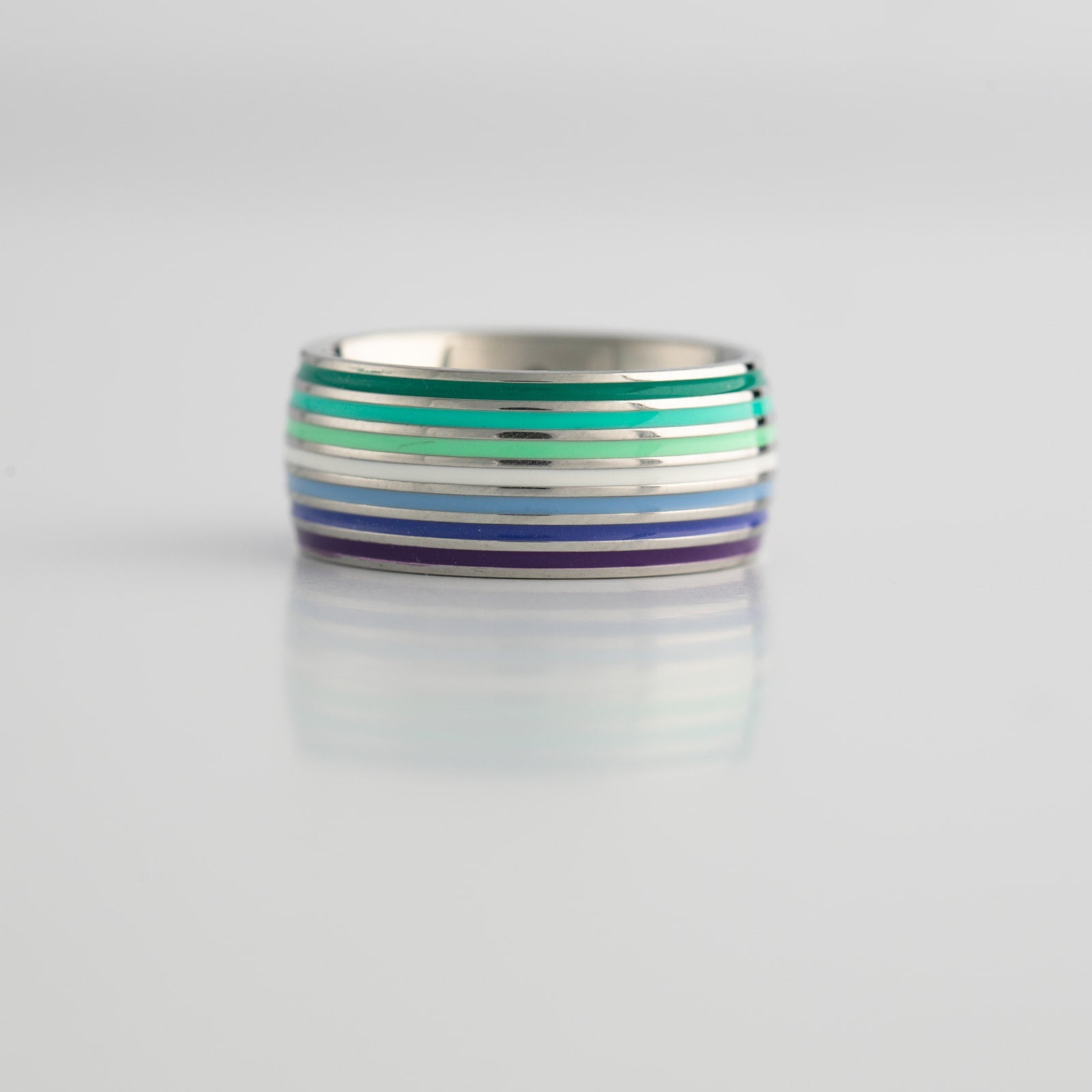 MLM Pride Ring | Men Loving Men Stainless Steel Band Ring