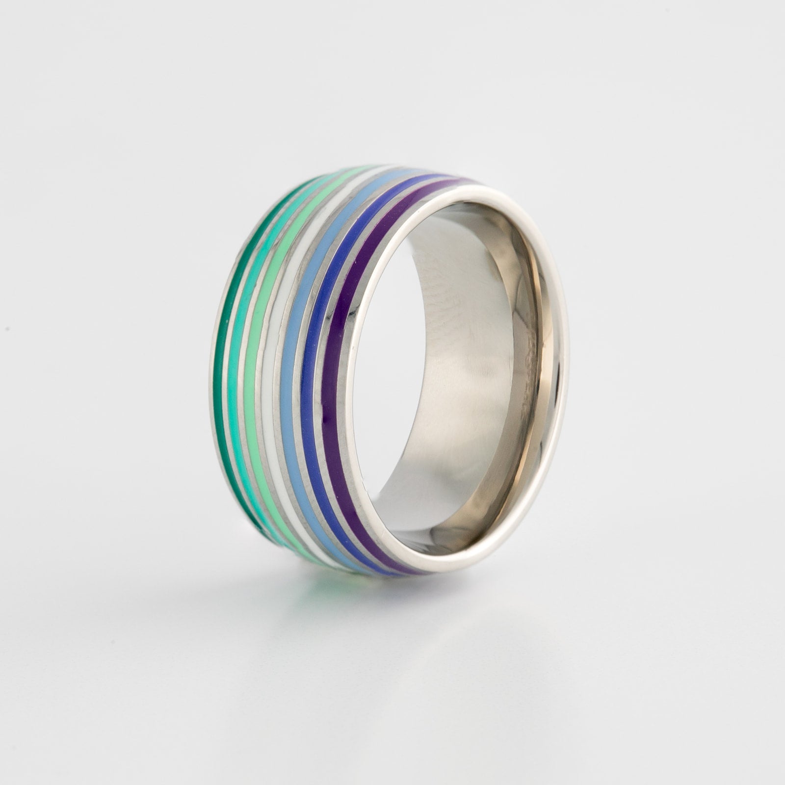 MLM Pride Ring | Men Loving Men Stainless Steel Band Ring
