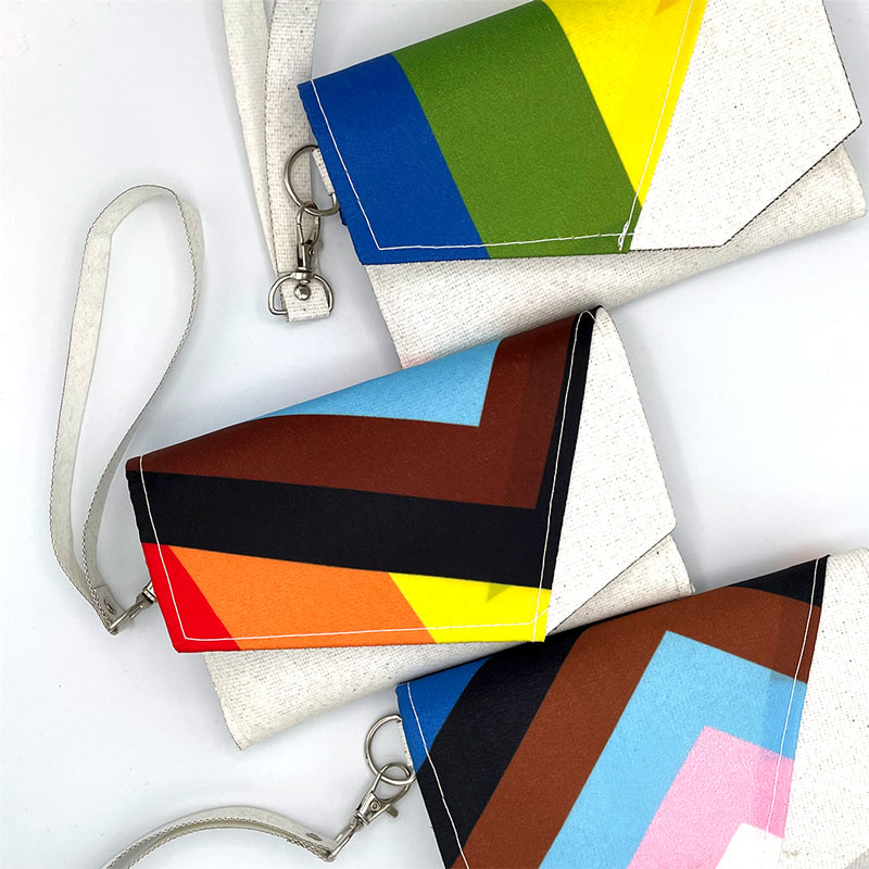 Progress Pride Flag Wristlet