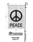 Peace Sign Garden Flag