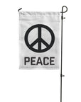Peace Sign Garden Flag