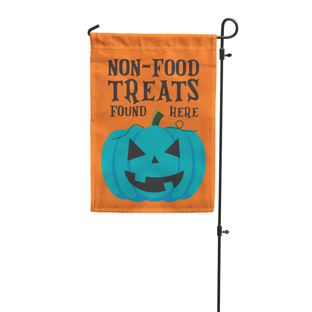 Teal Pumpkin Garden Flag