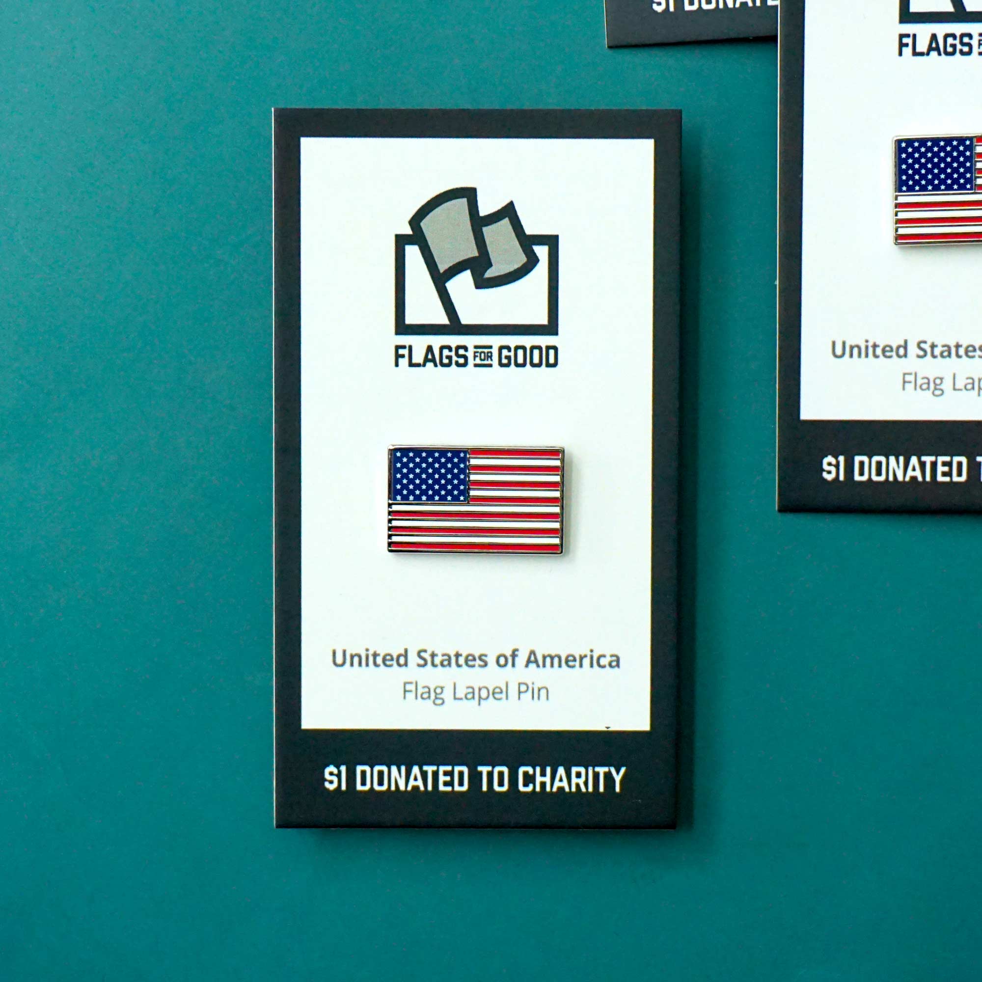 United States Flag Lapel Pin | Patriotic Enamel Pin | Flags For Good