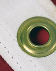 detail of the grommets on repatriot USA flag