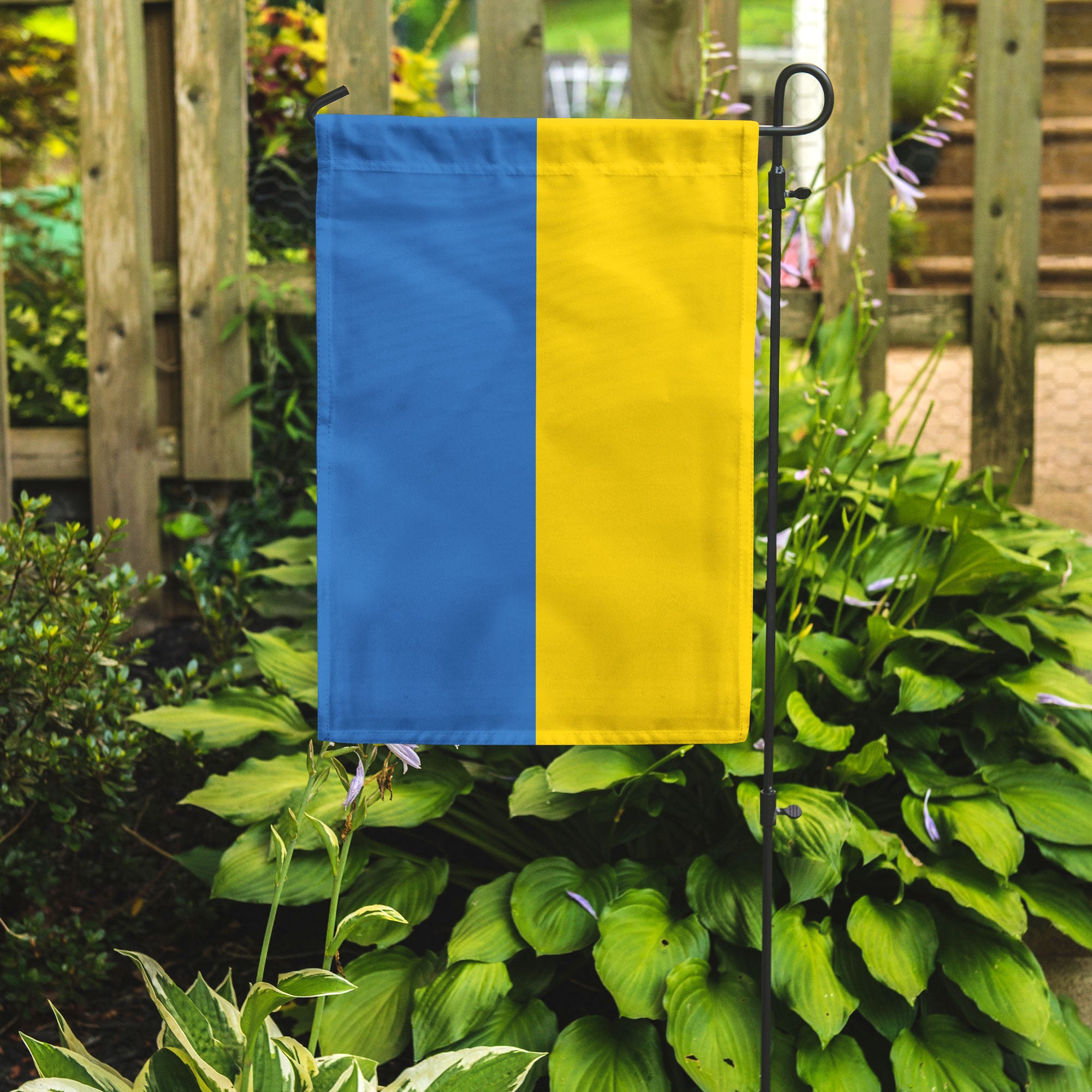 Ukraine garden flag