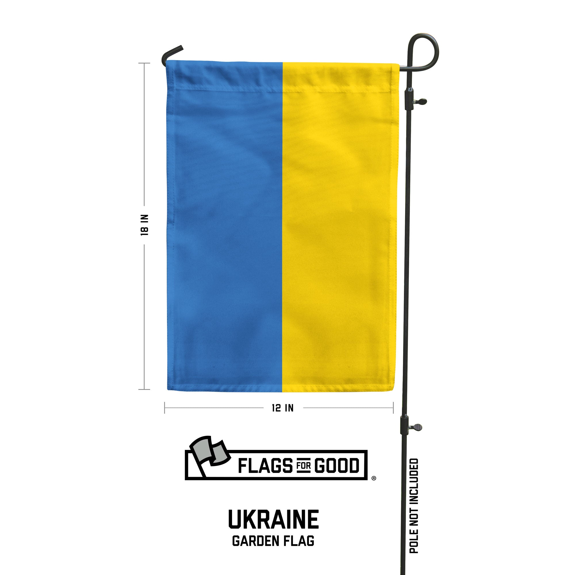 Ukraine garden flag + specs