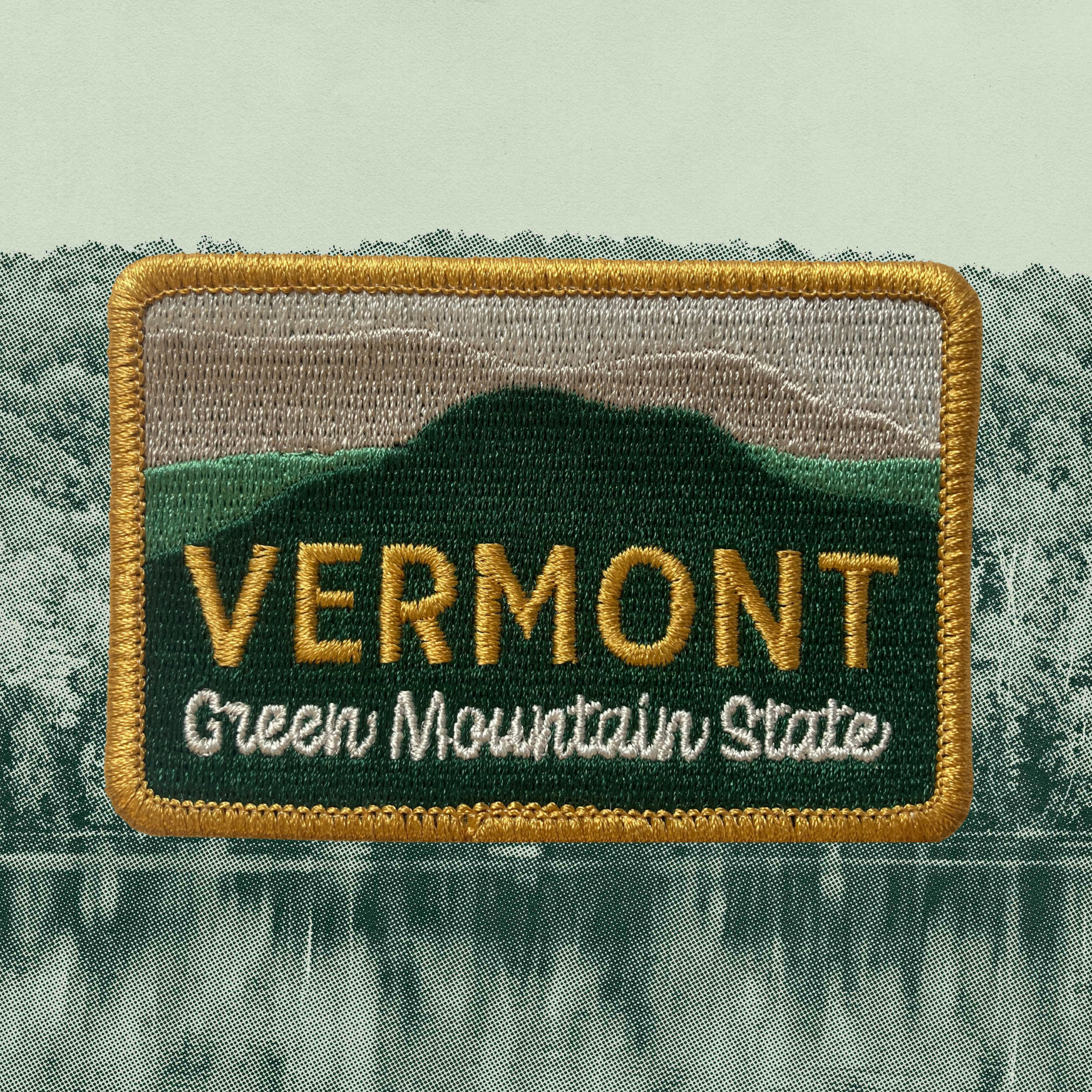 Green Mountain State Vermont Stick-On Patch