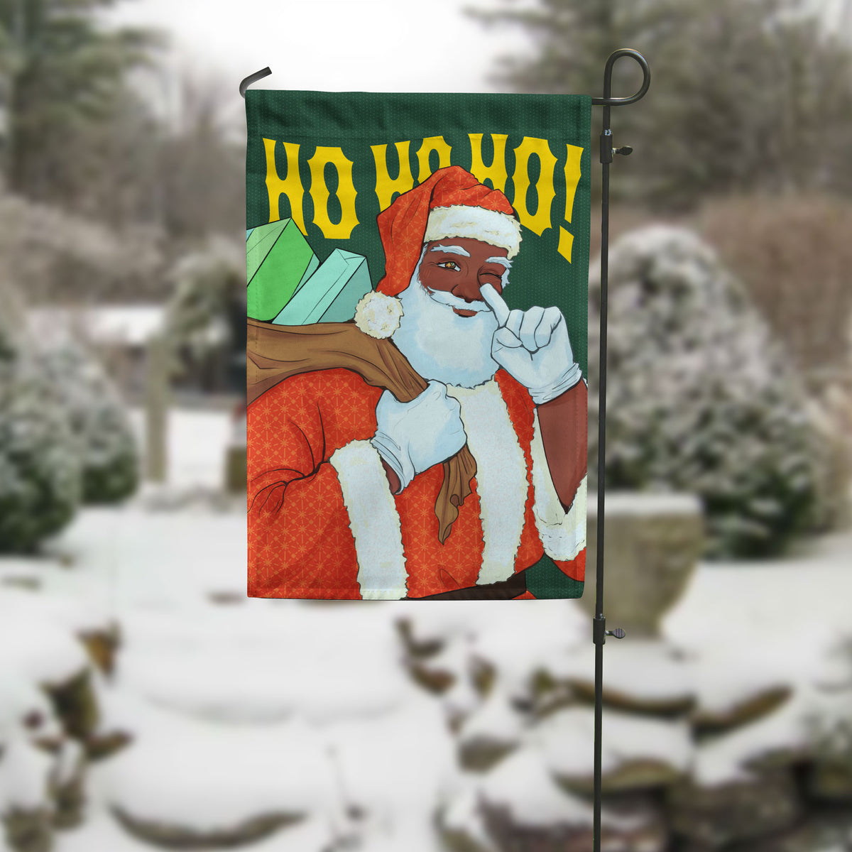 HoHoHo Santa Garden Flag
