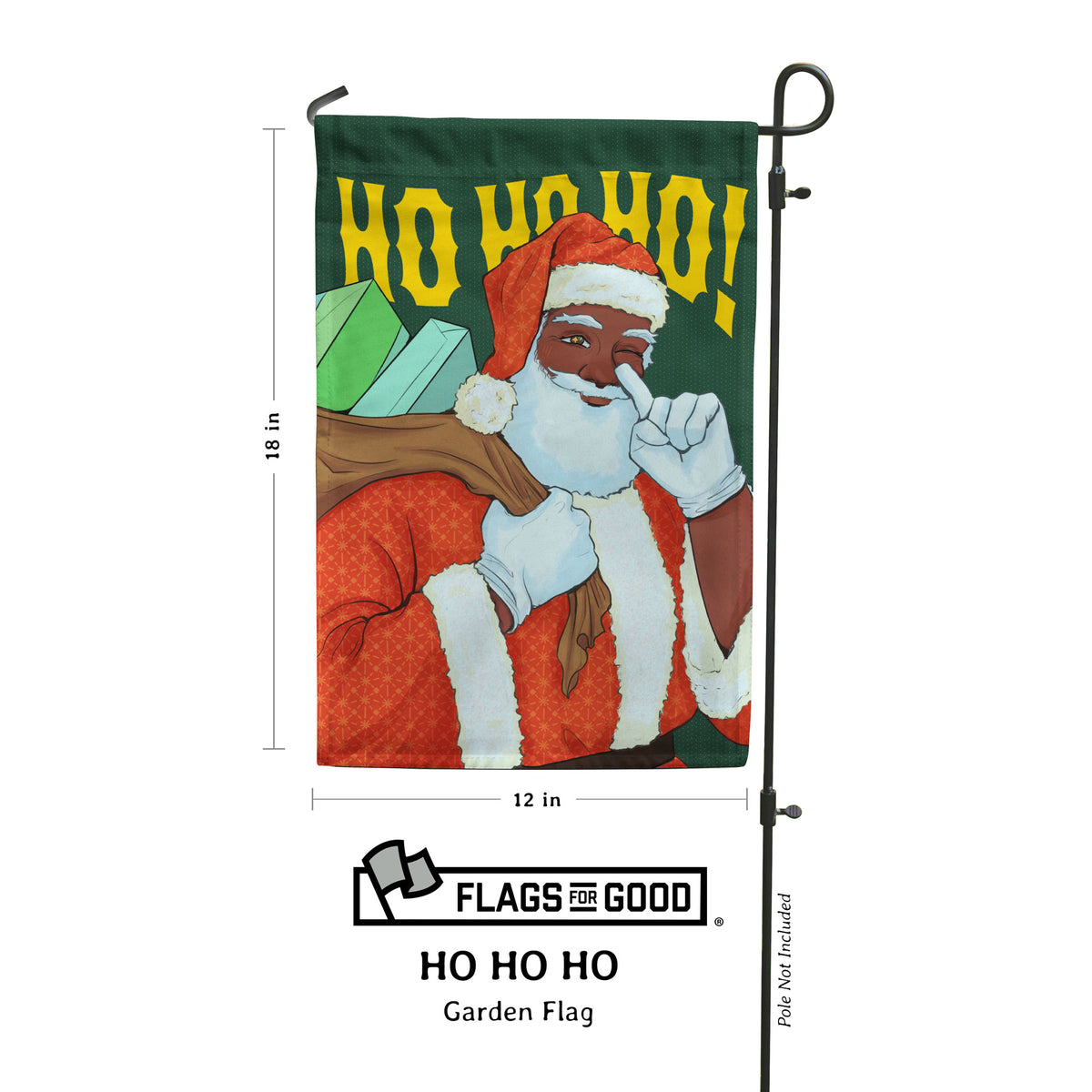 HoHoHo Santa Garden Flag